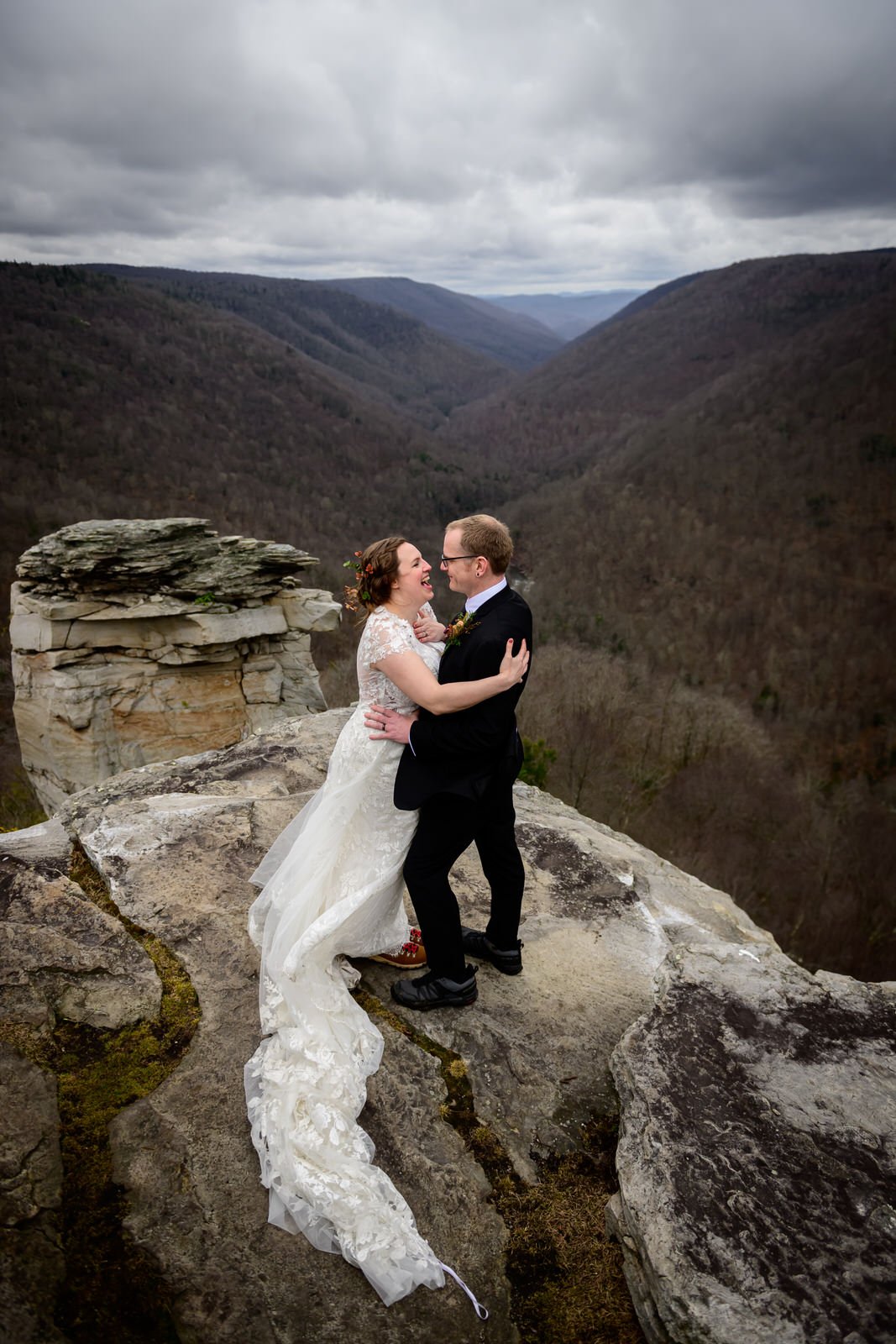 Blackwater-Falls-West-Virginia-Elopement-Sara & Eric -Pendleton-Point- Feb- 2024- Love-and-adventure-photography-4213.jpg