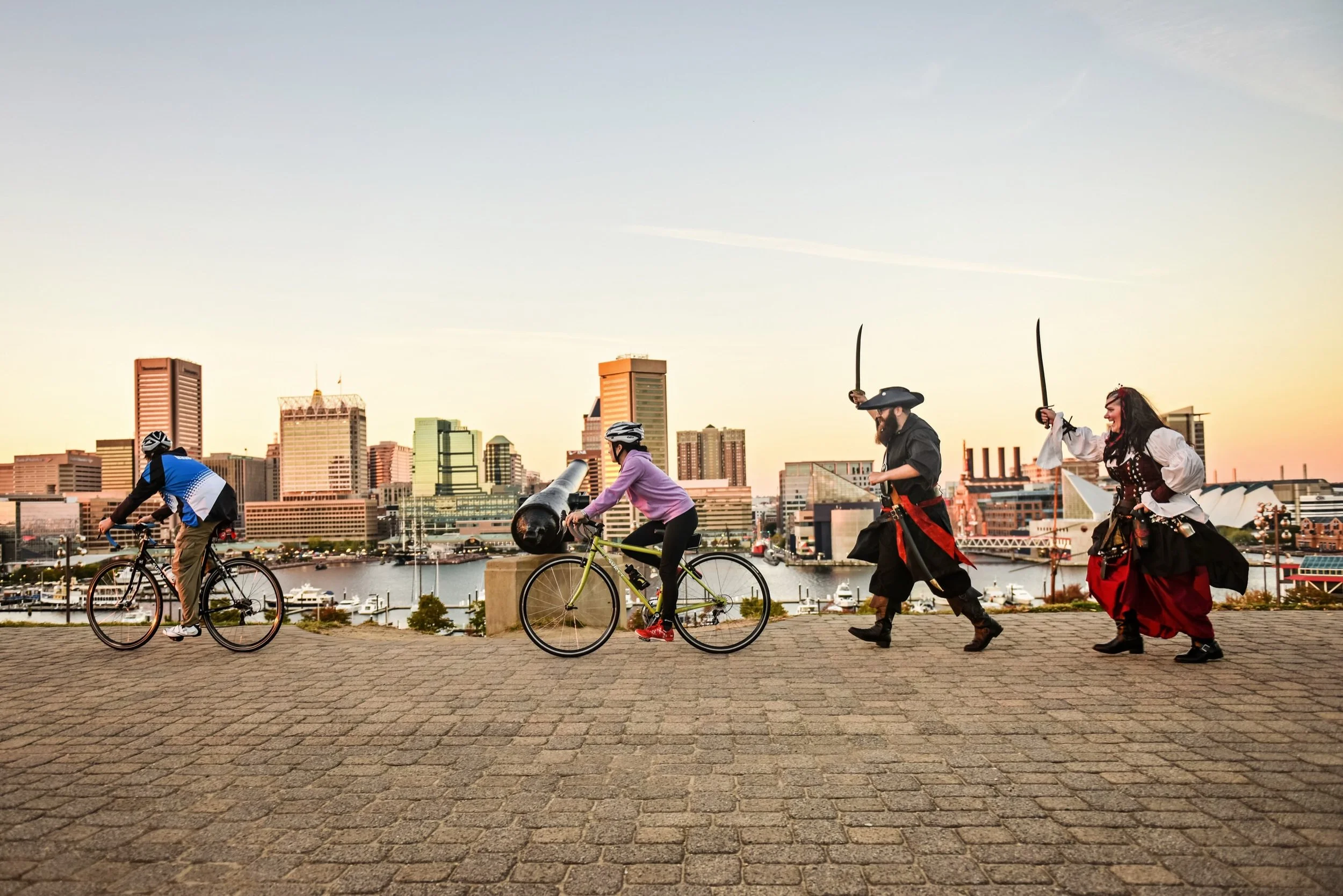 🏴&zwj;☠️ WE CAME. WE SAW. WE COMMITTED A SMALL AMOUNT OF PIRACY.

Baltimore had absolutely no idea what was coming.

Jessica &amp; Andy gathered their favorite people, dressed everyone as pirates, grabbed some swords, and unleashed an entire wedding
