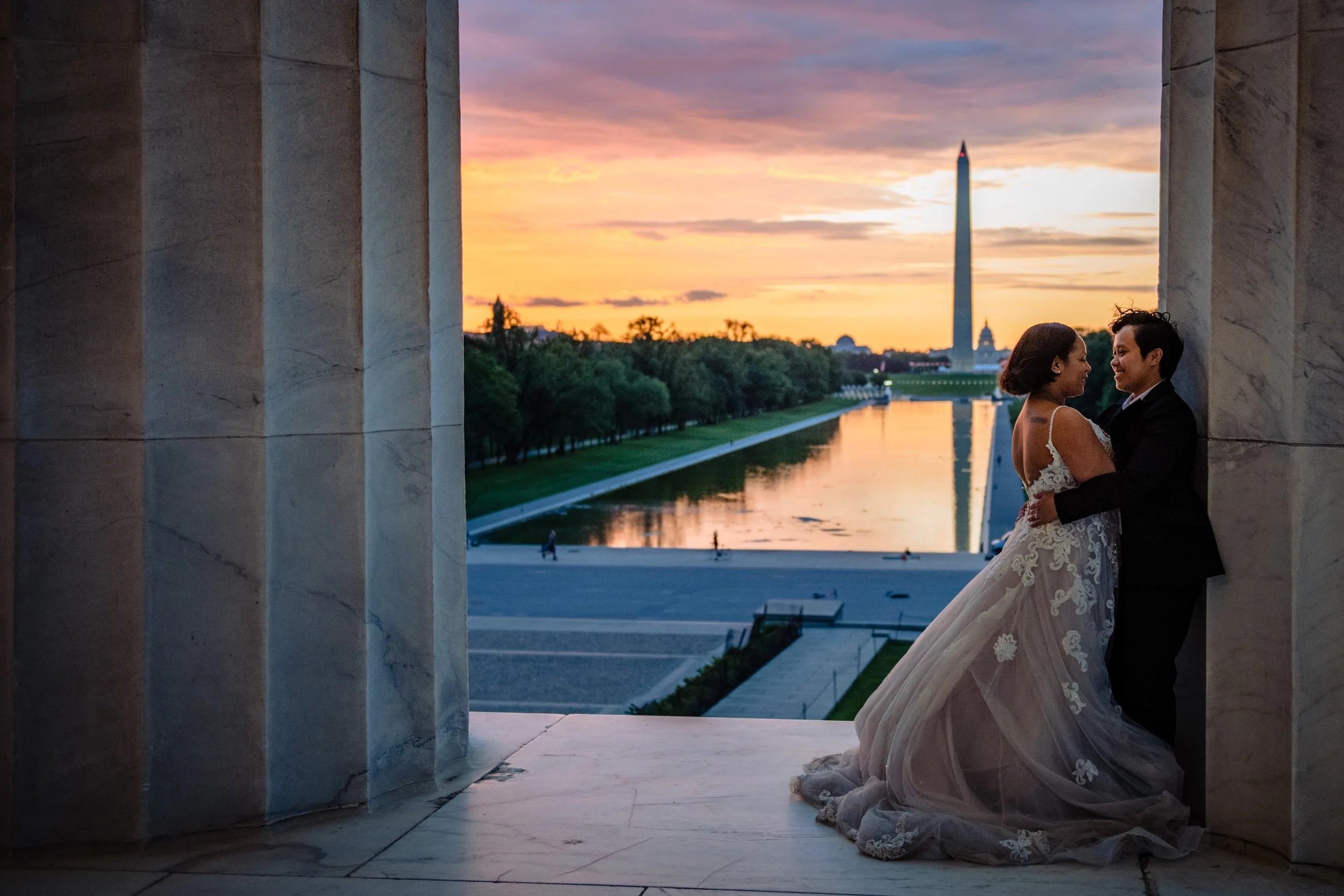 Lincoln Memorial Elopement- Washington DC Elopement Photographer- Love and Adventure Photography