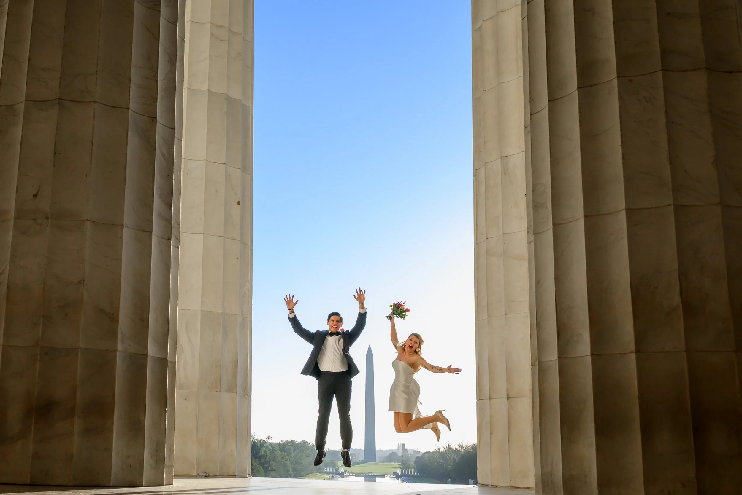 Lincoln Memorial Elopement- Washington DC Elopement Photographer- Love and Adventure Photography
