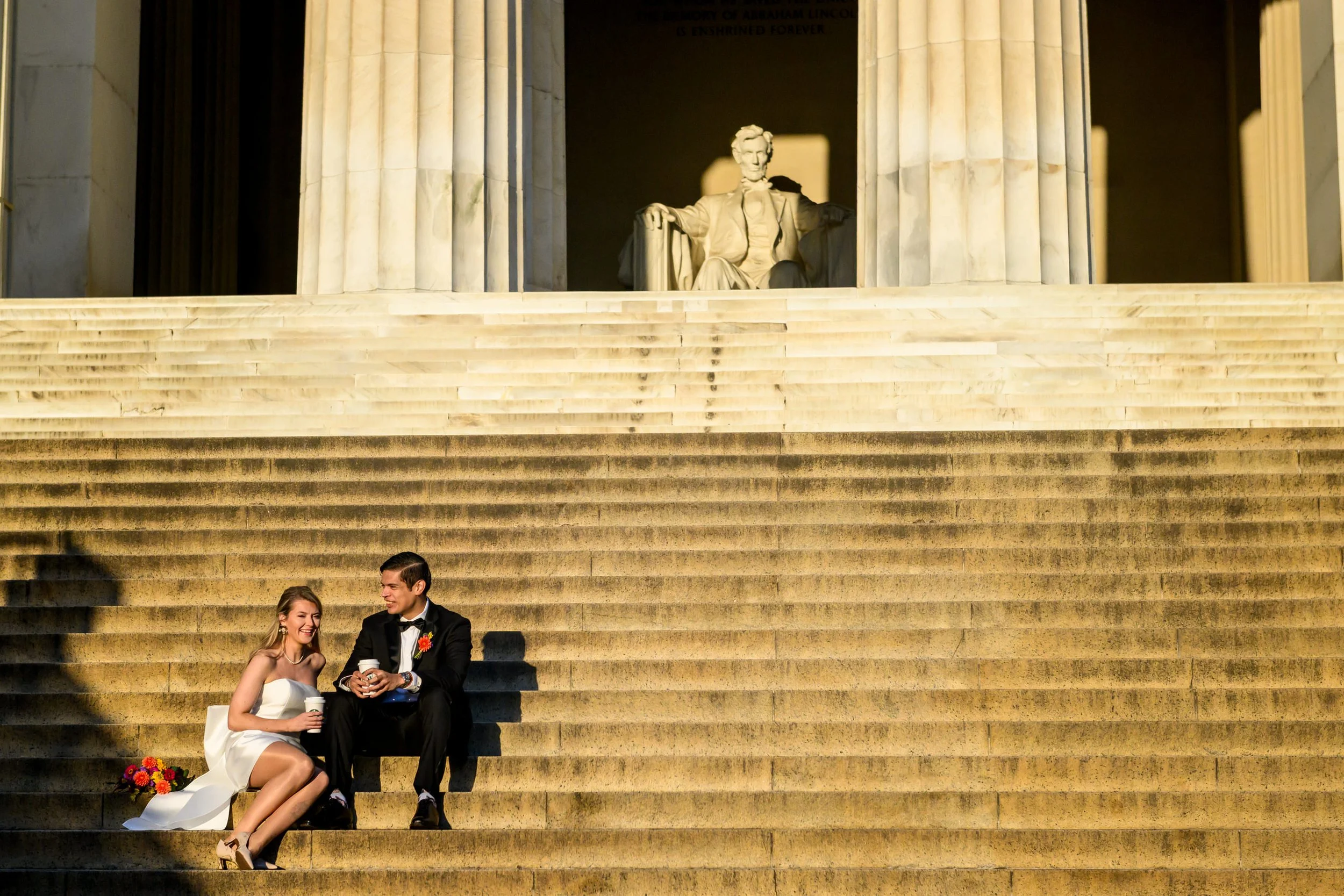 Lincoln Memorial Elopement- Washington DC Elopement Photographer- Love and Adventure Photography