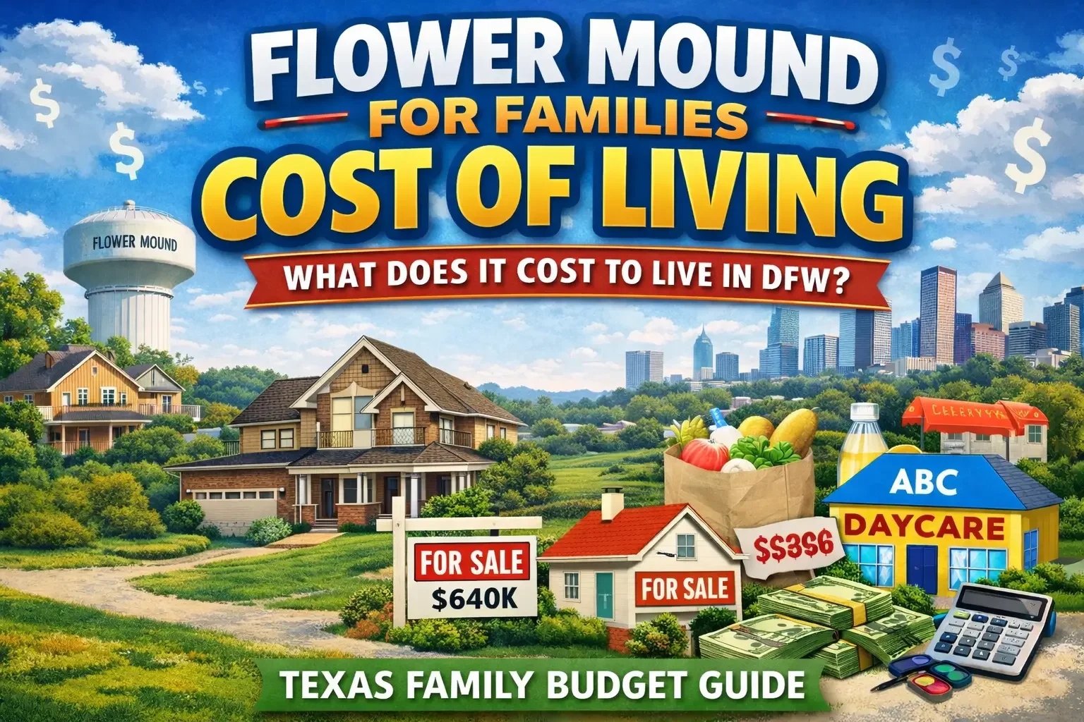 Cost of Living in Flower Mound, Texas: What Families&nbsp;Actually&nbsp;Pay Each Month