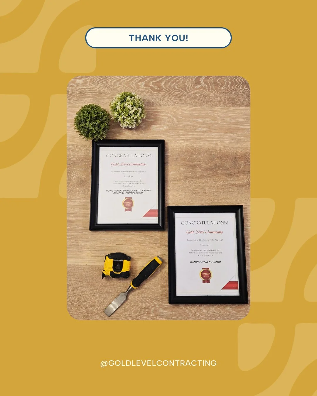We won &mdash; twice! 🏆🛠️⁠
⁠
Thank you to the Consumer Choice Awards and to everyone in our community who continues to support and trust us with their homes.⁠
We&rsquo;re proud to be London&rsquo;s choice for Home and Bathroom Renovations. 💛