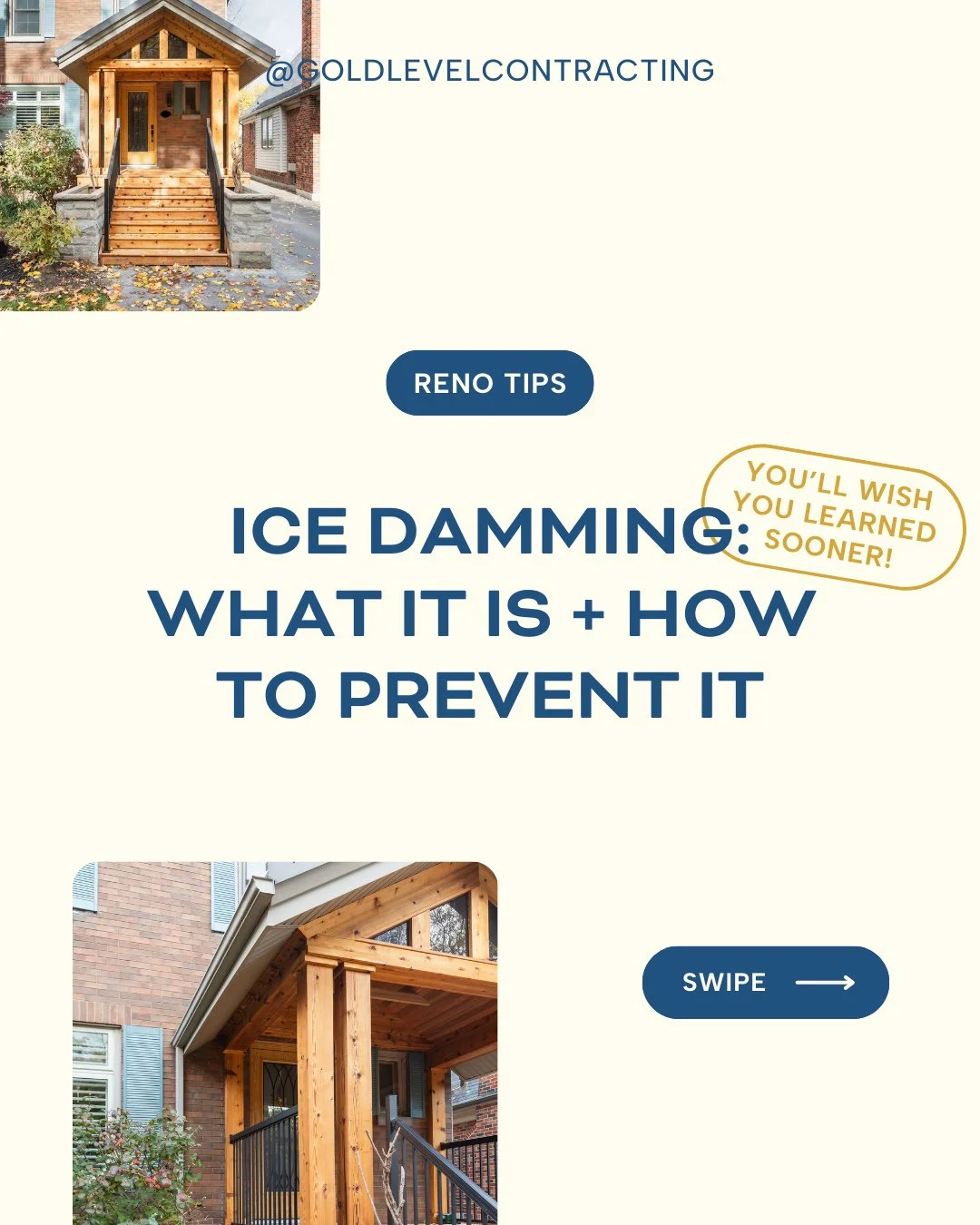 It's that time of year again.. 🥶⁠
⁠
We've put together resources to keep your home safe, warm, and dry this winter. ⁠
⁠
🔗 Learn more at goldlevel.ca/blog/ice-damming