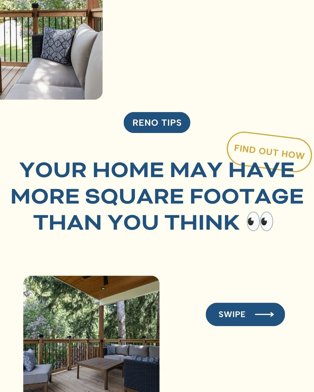 Lacking space, but not sure where to start with your renovation? Try looking beyond your walls.⁠
⁠
What do we mean? 🧐⁠
⁠
For London homeowners, the backyard can become a meaningful part of everyday life for several months of the year. With our ever-