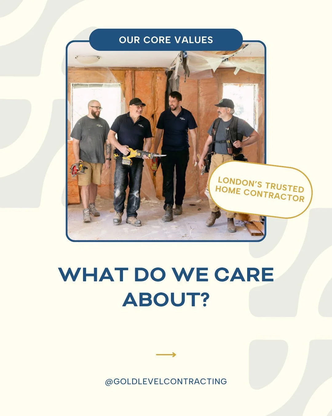 A beautiful finished space matters, but so does the experience of getting there.⁠
⁠
Clear communication, reliable timelines, respect for your home, and quality craftsmanship have shaped Gold Level from the beginning. They&rsquo;re the values behind h