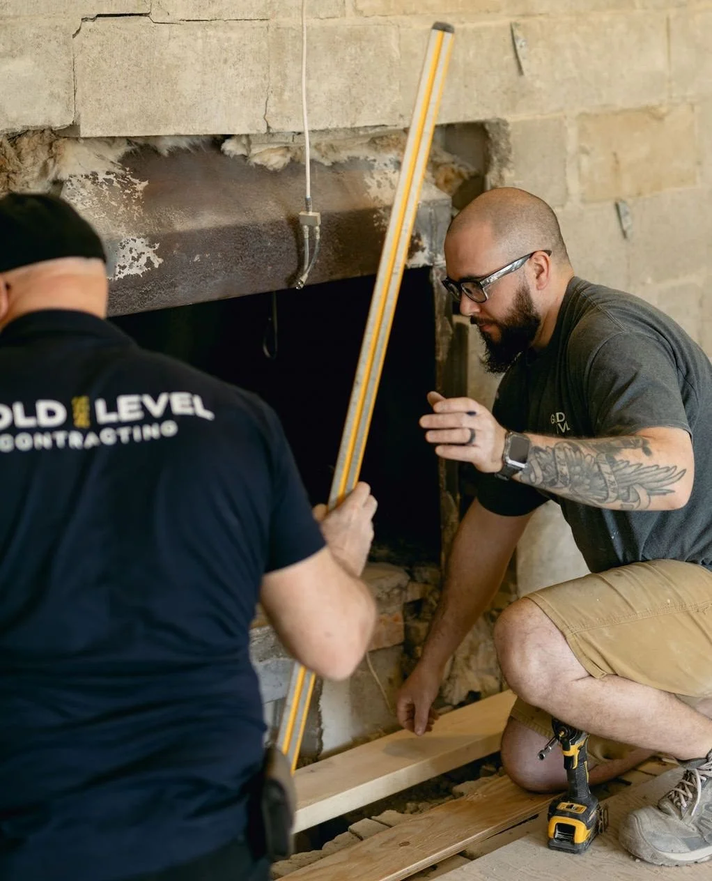 Our teamwork makes your dream work. 🔨⁠
⁠
A lot of the work that matters most happens long before the finished photos. ⁠
⁠
This is the part of a renovation where experience, communication, and attention to detail really count. Measuring twice, workin