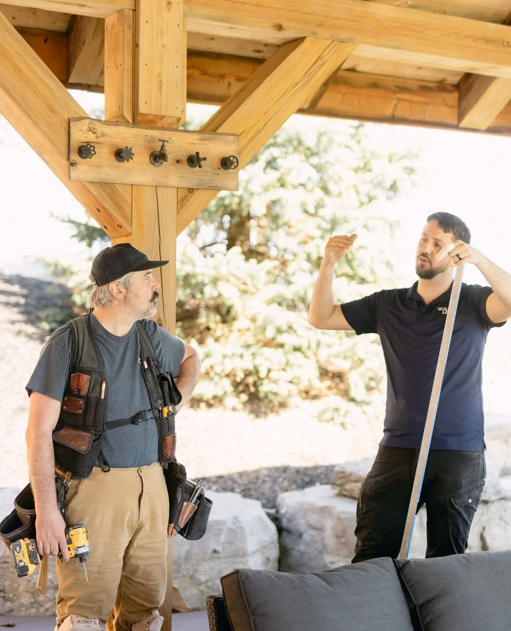 Whether we&rsquo;re working through a design detail, solving an unexpected challenge, or figuring out the next steps on site, communication between our team keeps a project moving forward.⁠
⁠
A little behind-the-scenes look at what goes into building
