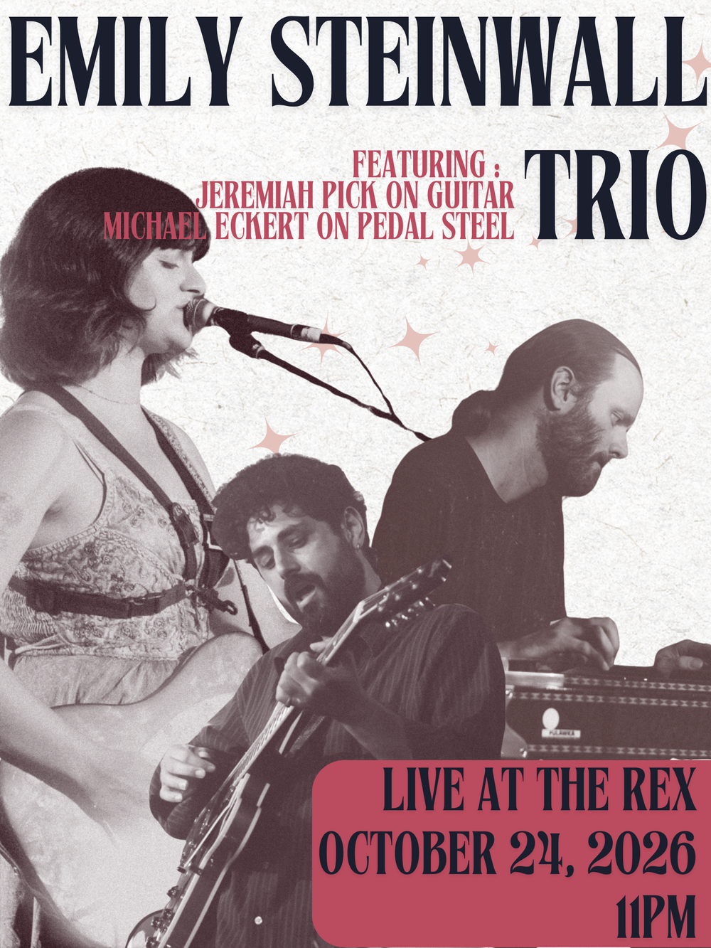Emily Steinwall trio artwork from The Rex