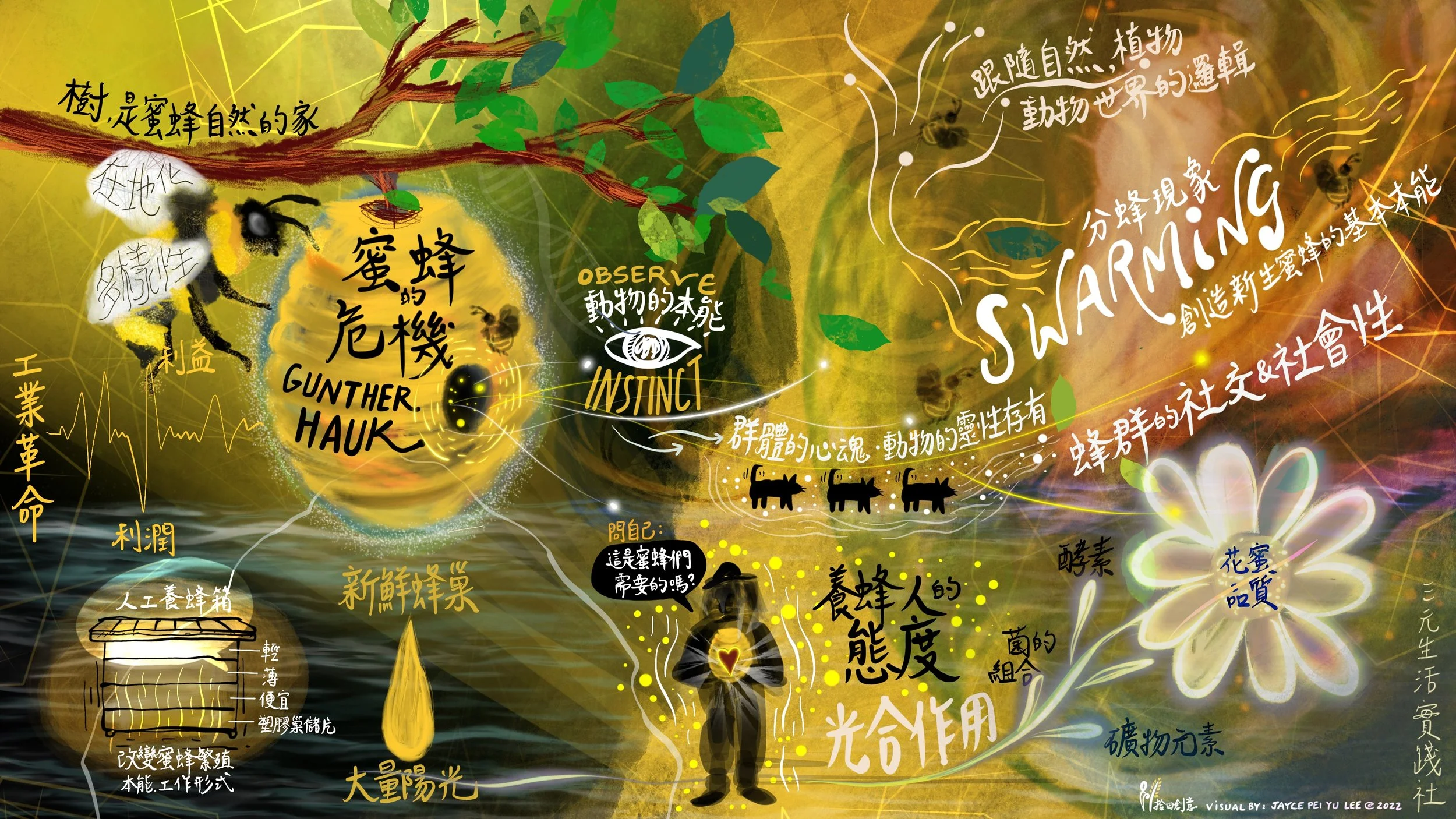 蜜蜂的危機線上座談會分享 ｜三元生活實踐社｜敘畫人 Jayce｜2022