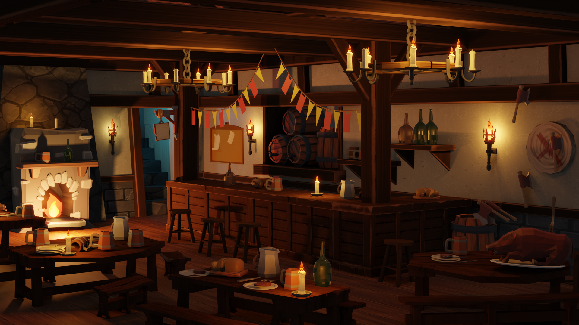 Tavern Scene - Render 1