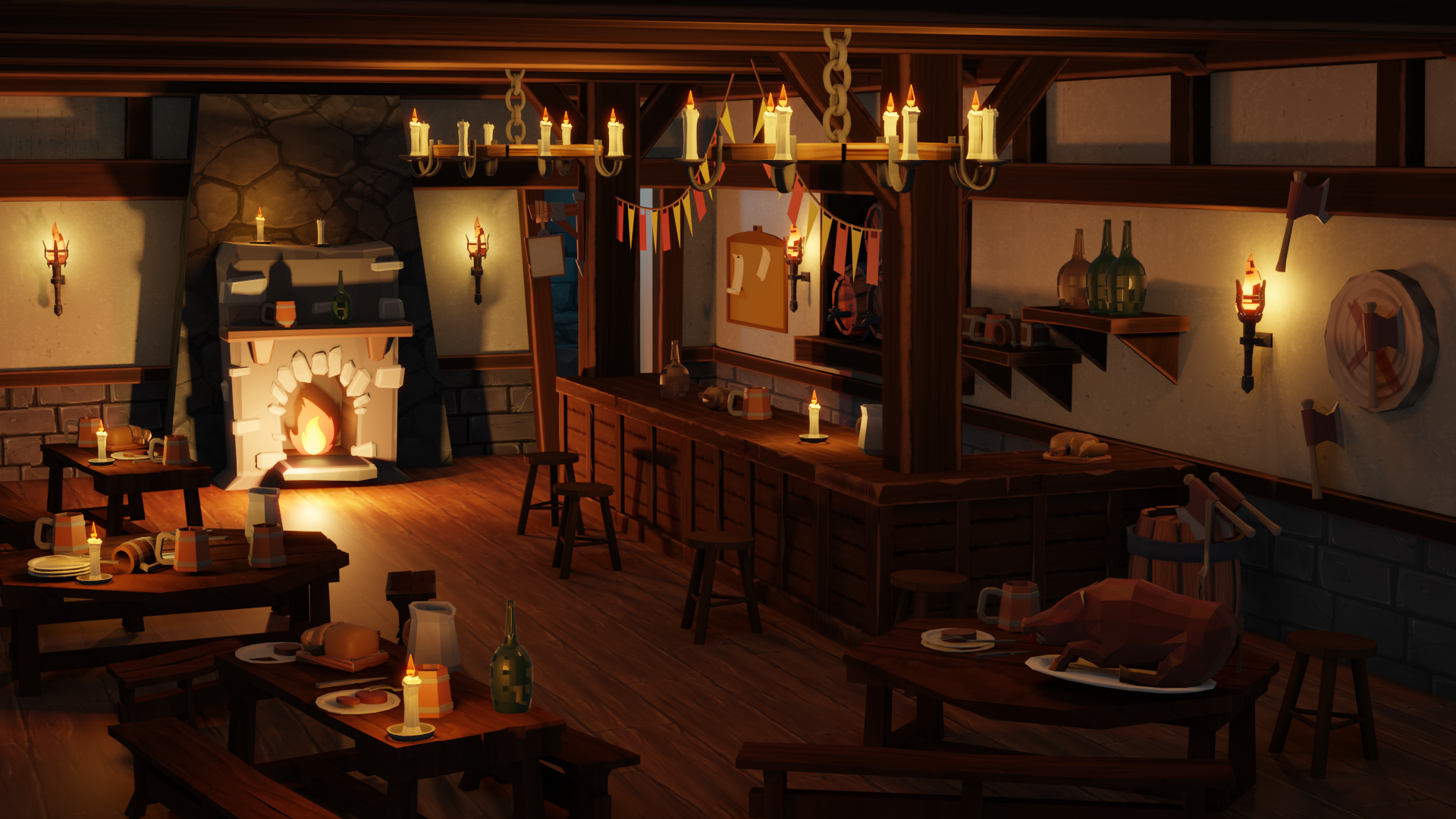 Tavern Scene - Render 2