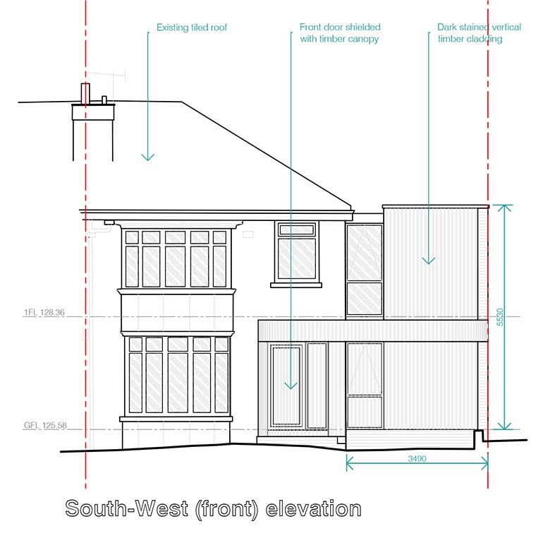 Stage 3 Developed design planning elevation