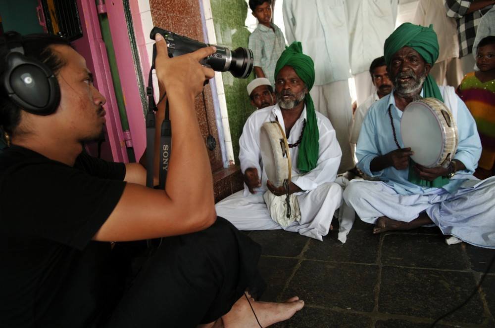 The dargah singers from Nagore Shahul Hamid Dargah, South India.