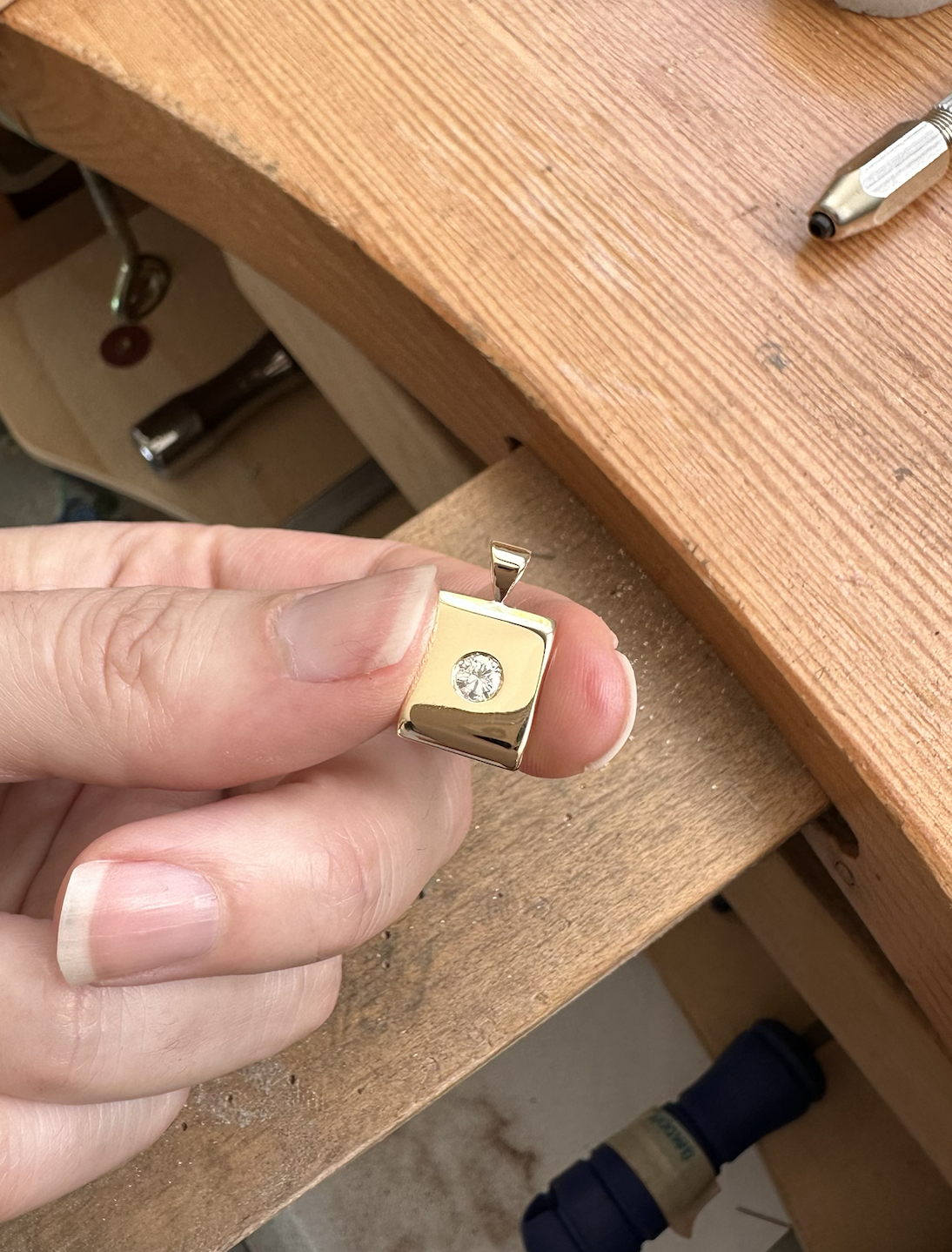 A son's inherited diamond