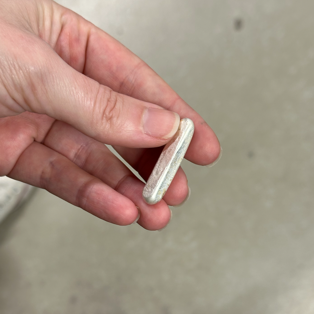 Recycled silver ingot