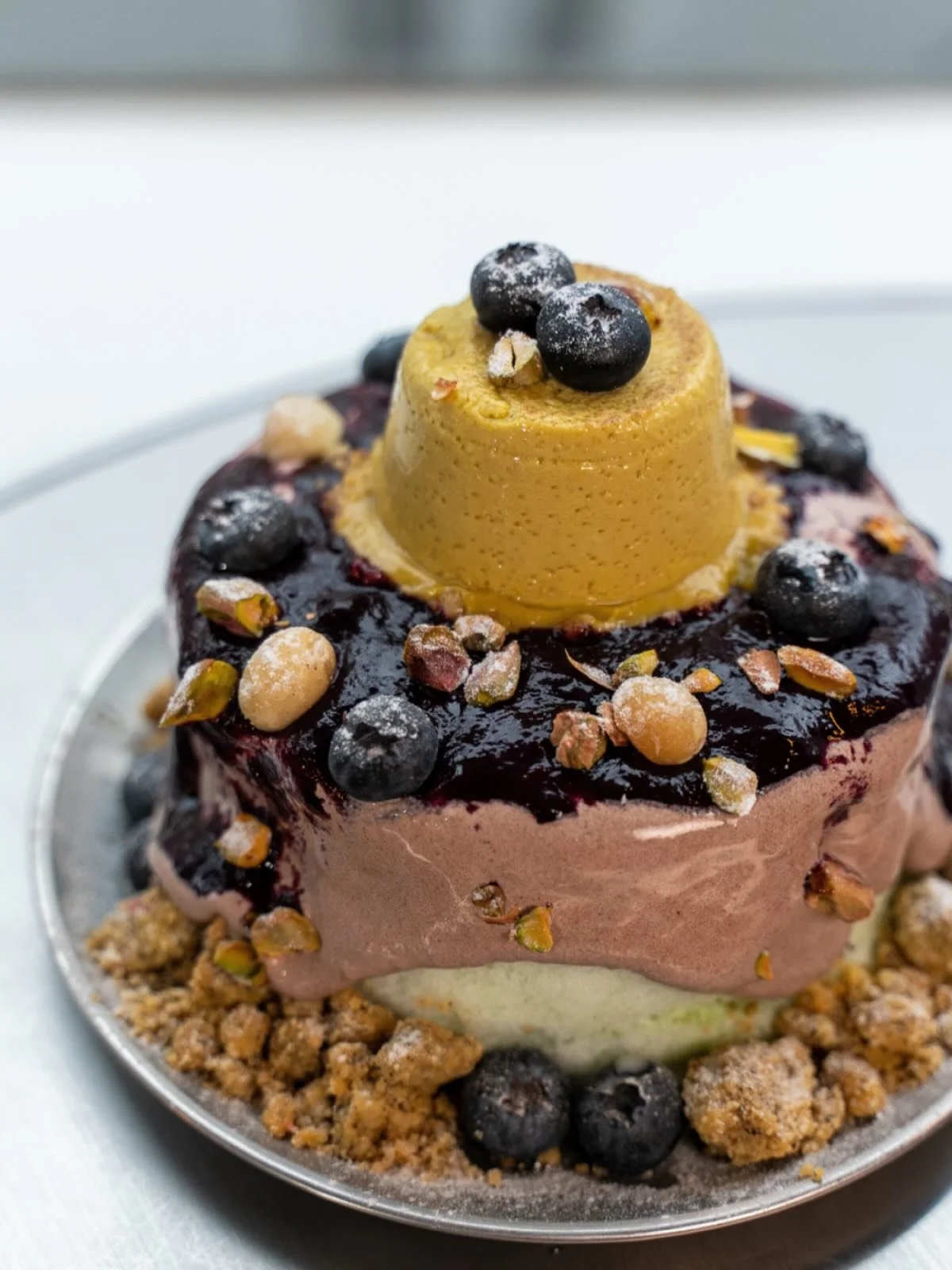 ショコラピスタチオプリン
ブルーベリーversion🫐

ピスタチオミルク

選べるペースト※1種類
あまおう苺ペースト
or
ブルーベリーペースト

ショコラソース
あまおう苺果肉
ローストピスタチオ
ピスタチオプリン
ローストマカダミアナッツ
粉糖

選べるクランブル※1種類
ノーマルクランブル
宇治抹茶クランブル
シナモンクランブル
紅茶クランブル
ショコラクランブル
黒胡麻クランブル

in

選べるペースト※1種類
塩プレッツェルクリーム
or
ティラミスクリーム

cake siz