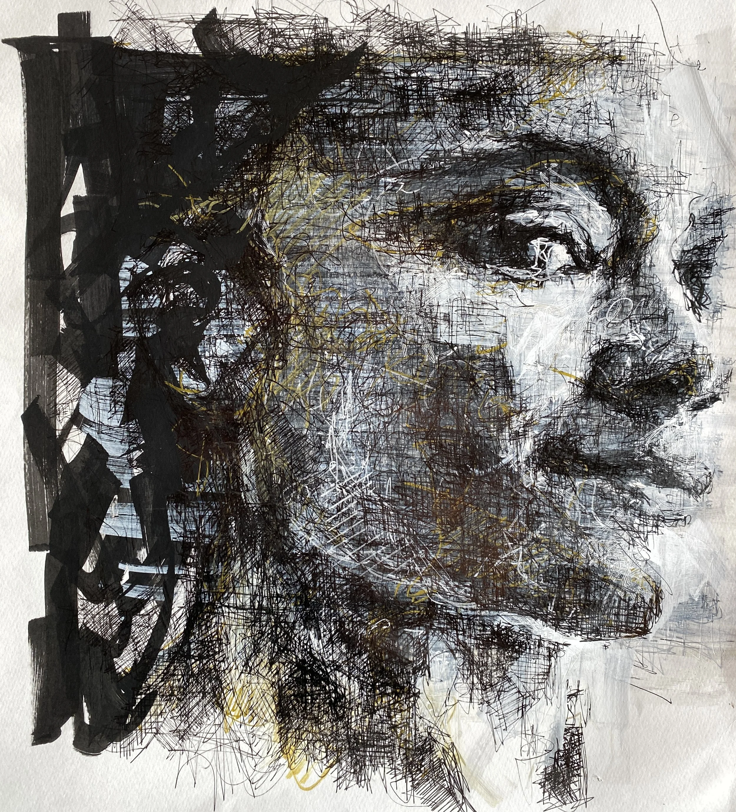 Actrice
Mixed media on paper
2025