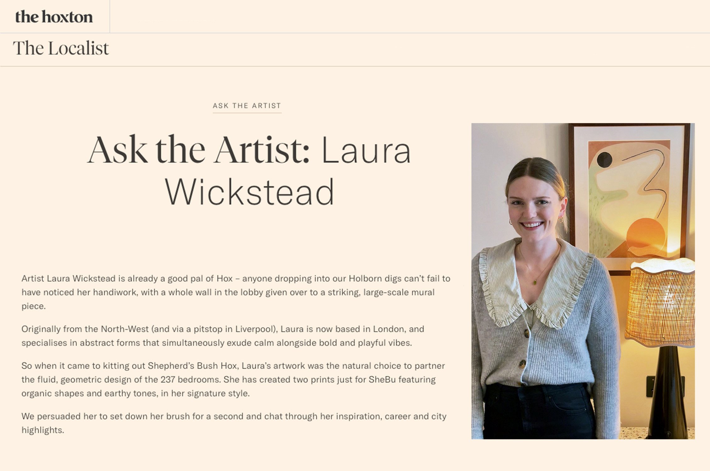 The Hoxton — Ask the Artist Interview