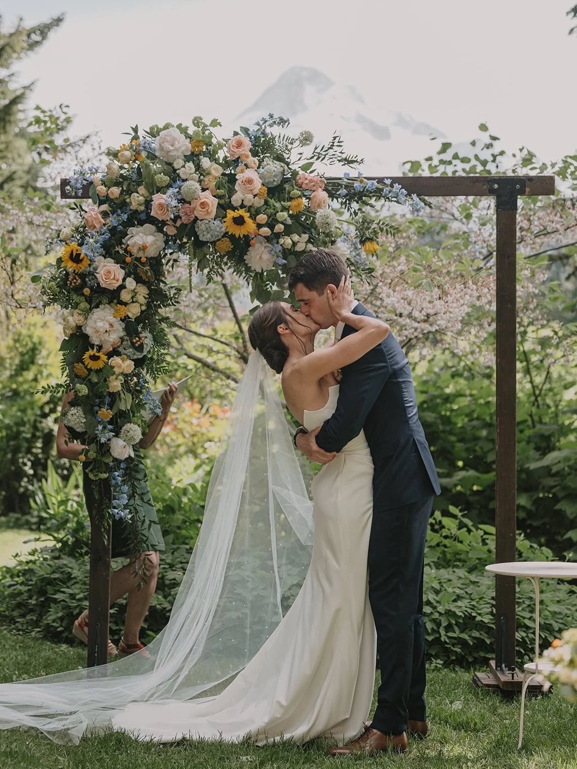 Watching these two together, it was clear they were made for each other. Every glance, every smile, every little moment felt effortless and genuine. Some weddings are beautiful. Some are unforgettable. 💍💐

&bull;

venue | @mthoodorganicfarms 
coord