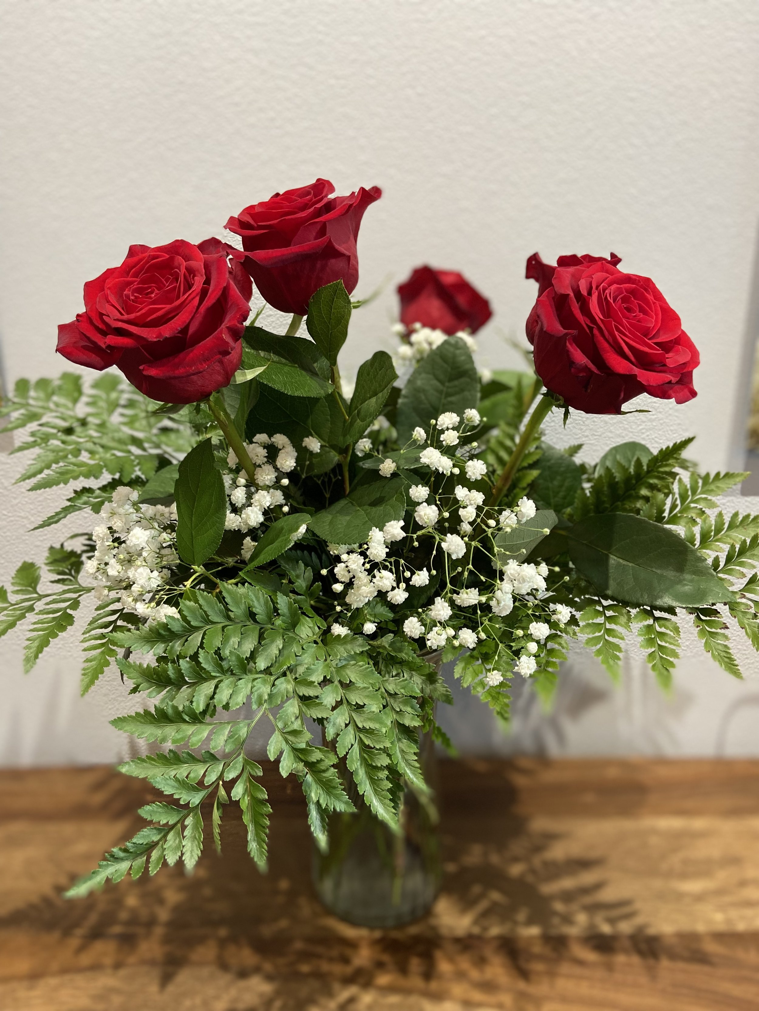 Half Dozen Roses Floral Arrangement