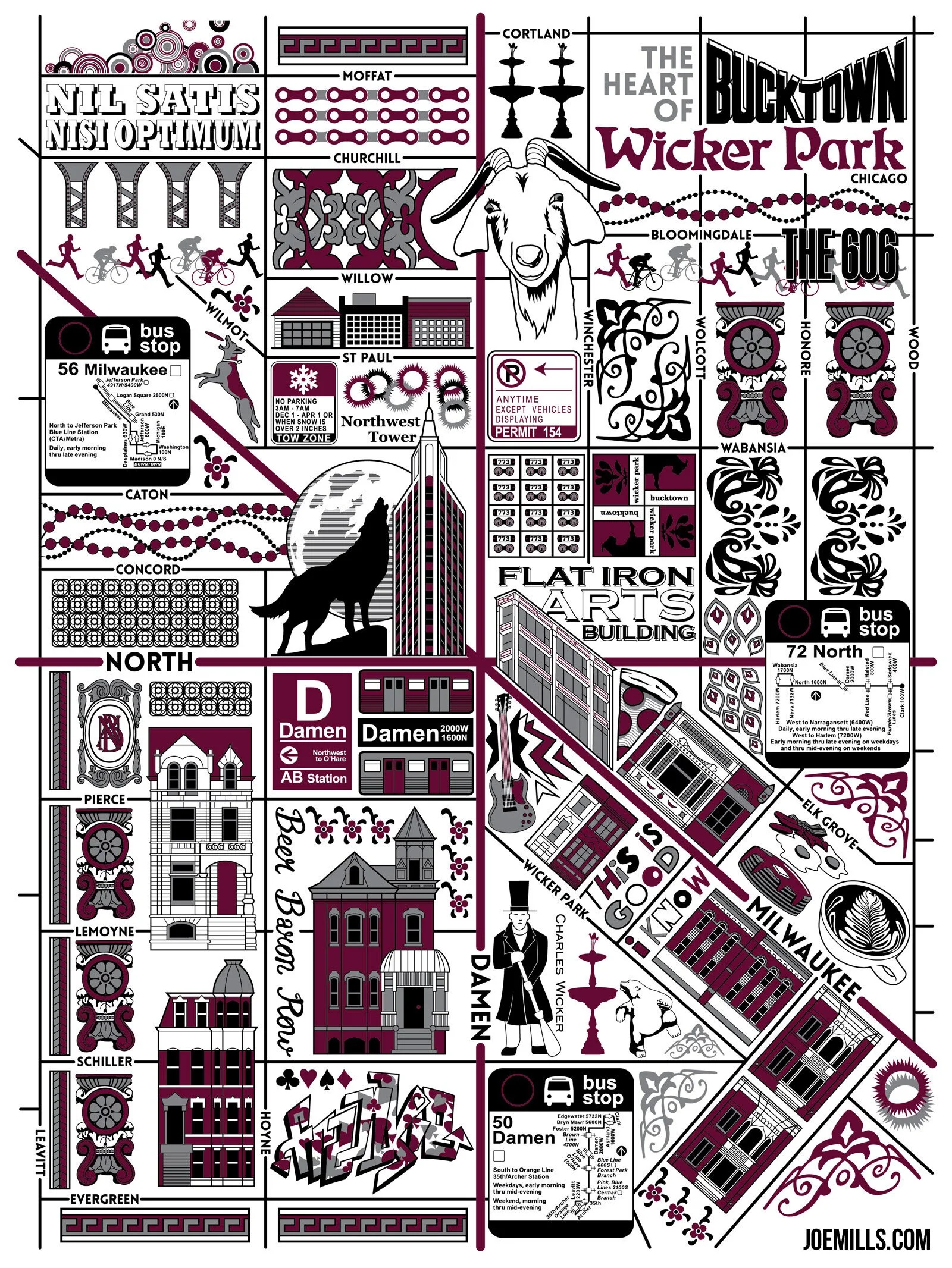 Heart of Bucktown and Wicker Park Map
