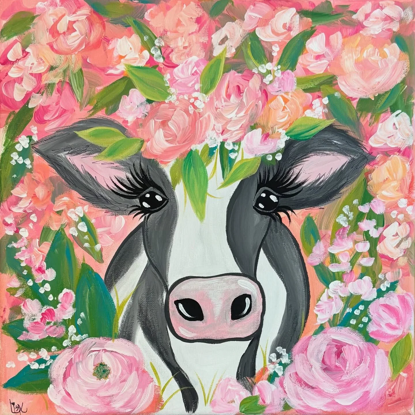 My new floral farm animal paintings will be available to purchase at the Sanford Farmers&rsquo; Market tomorrow! Come out and see me, along with all the other wonderful vendors there, too.

#sanfordfarmersmarket #thepaintedpetal #artbloomshere #cowar