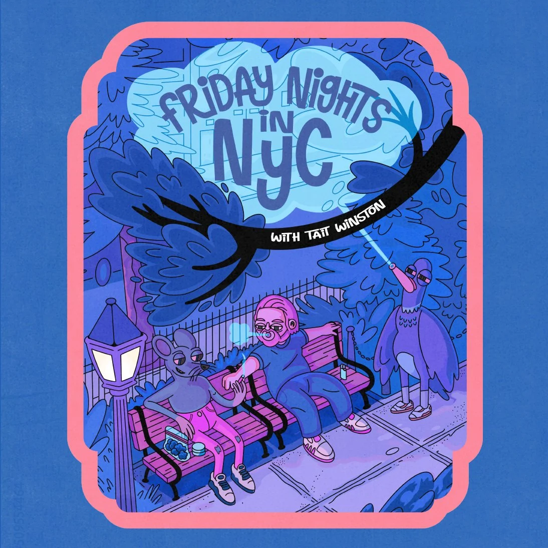 Friday Nights - Back - Closeup - Blue Tee.jpg