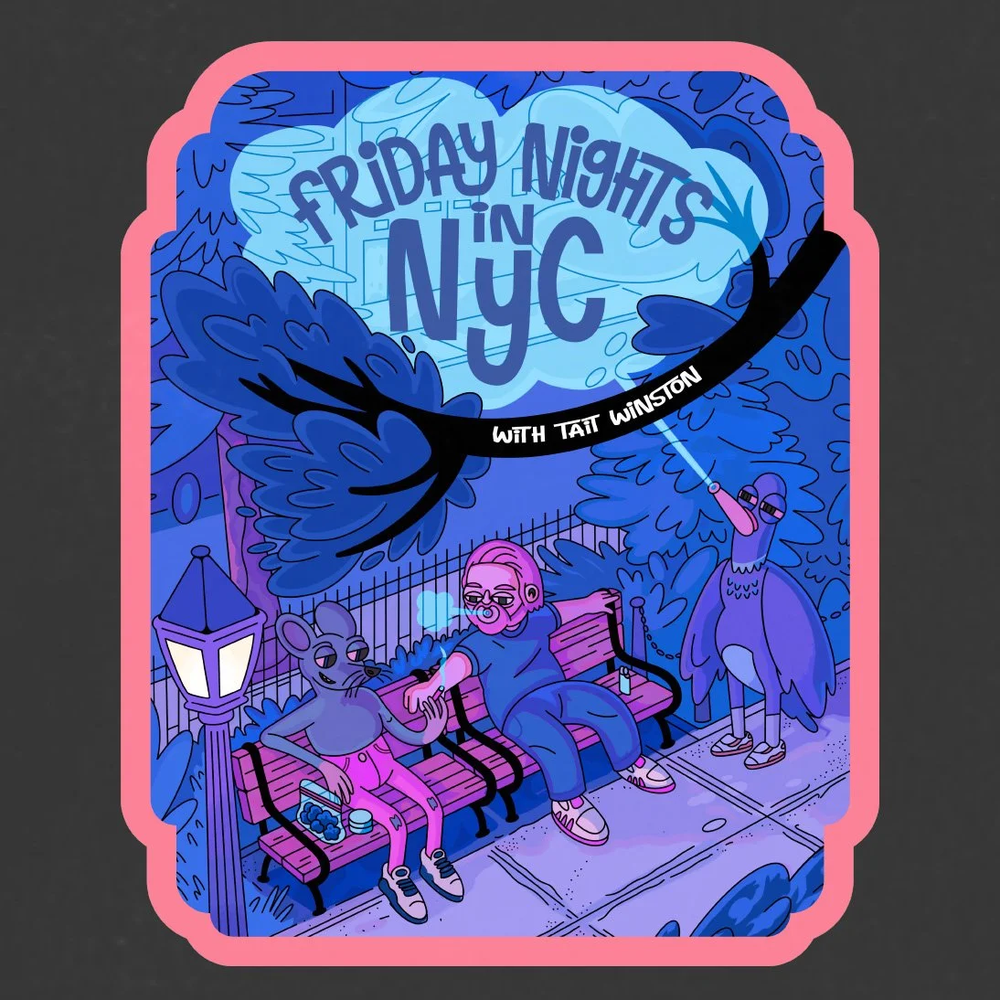 Friday Nights - Back - Closeup - Black Tee.jpg