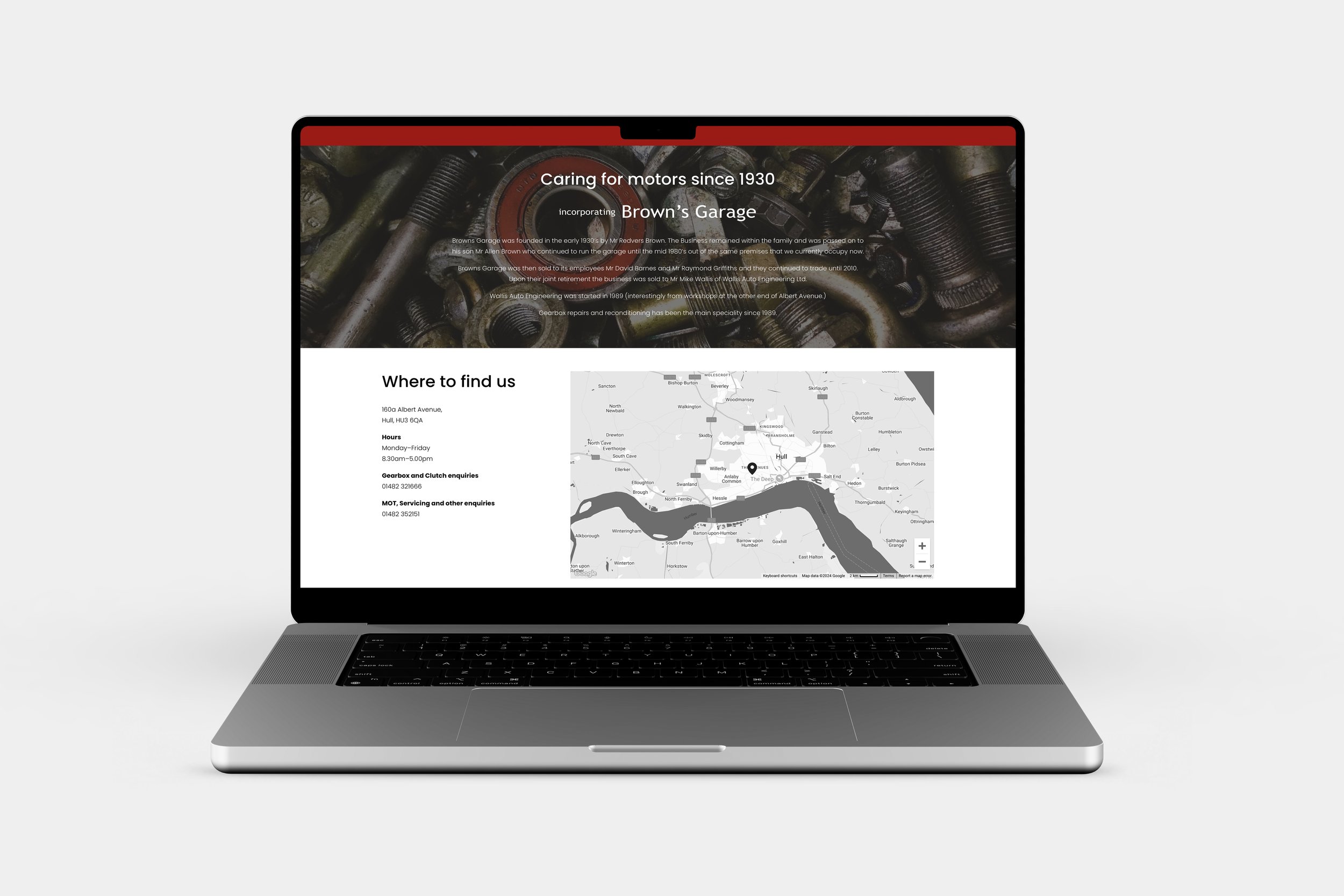 Wallis Auto Engineering website