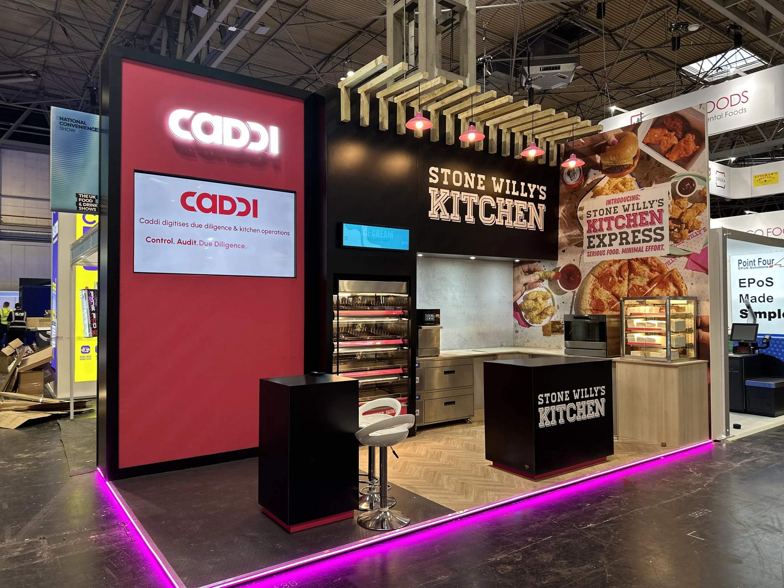 Stone Willy's Kitchen Exhibition Stand