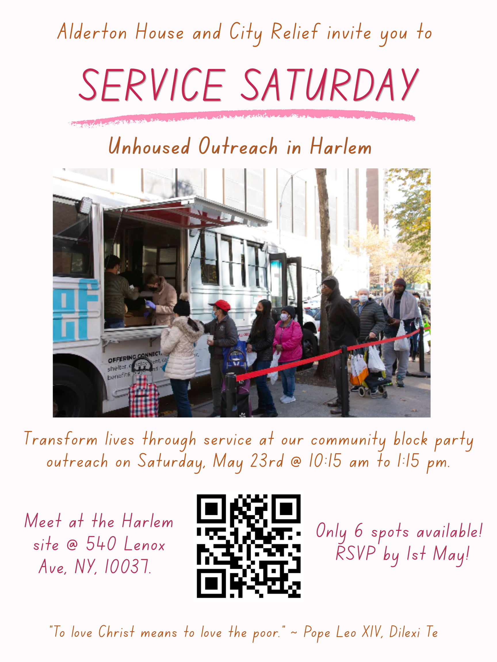 Service Saturday with City Relief @ Harlem