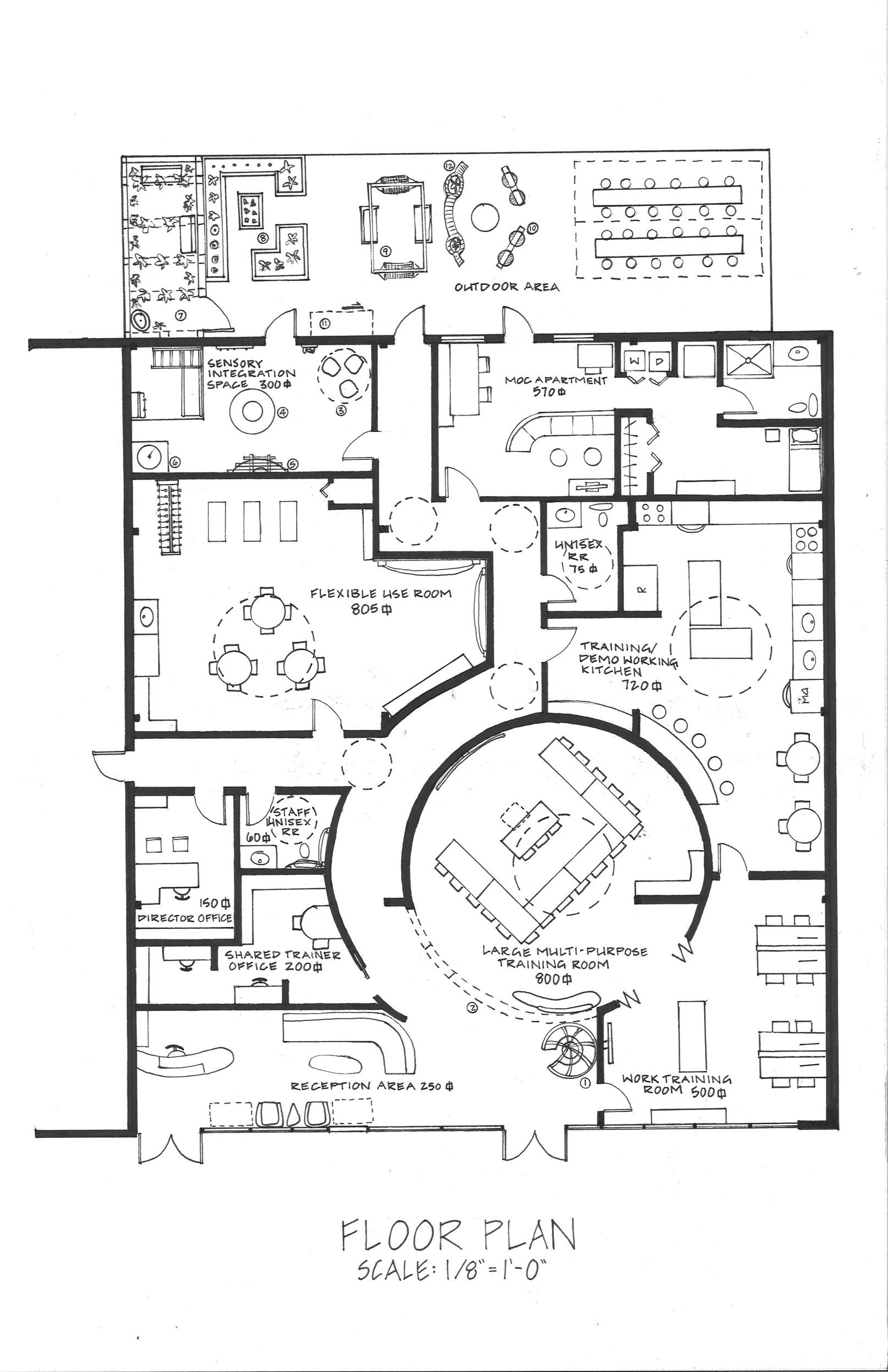Autism Education Facility Floor Plan