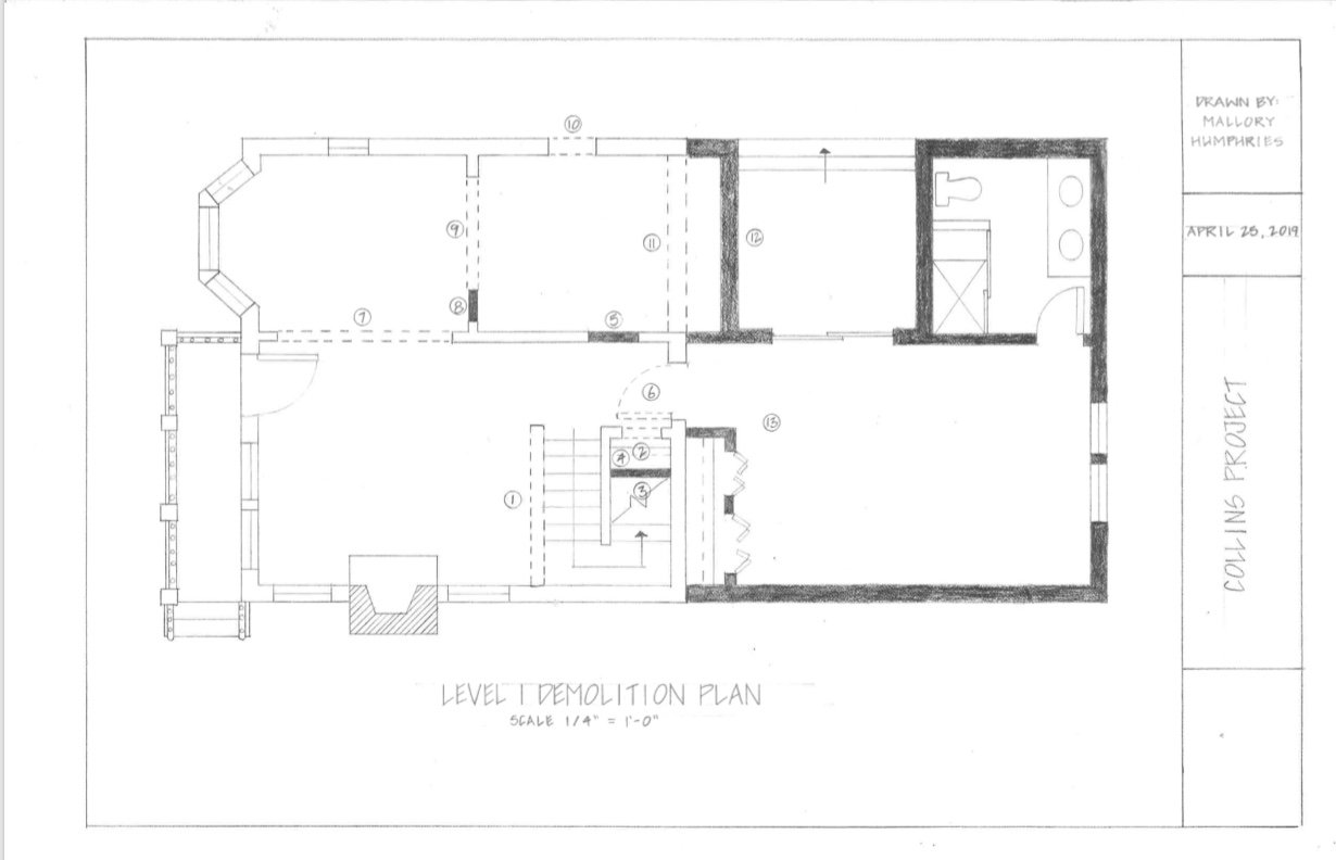 Level One Demolition Plan