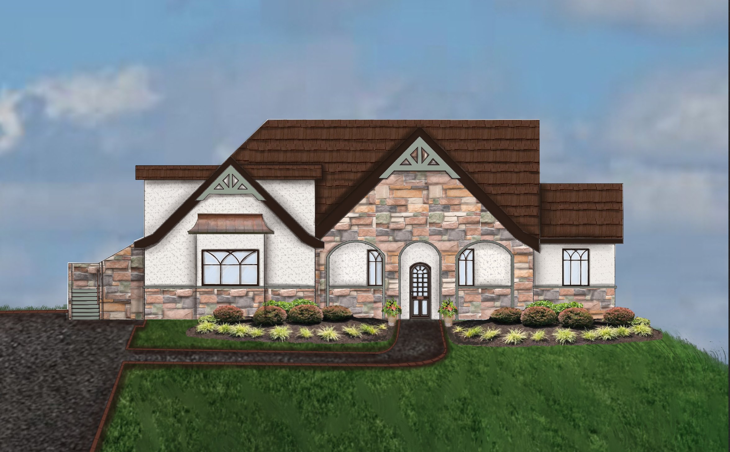 Rendered Exterior Elevation