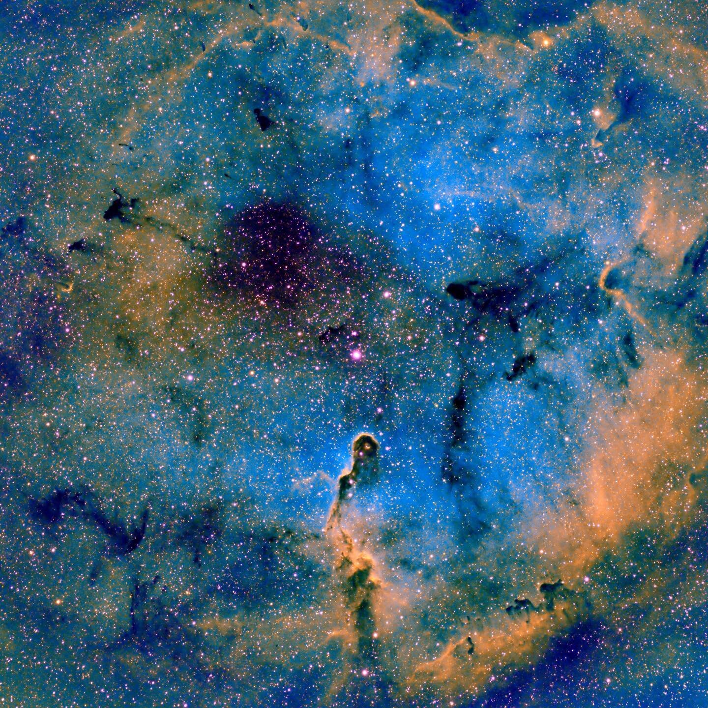 This is IC1396 and the Elephant trunk nebula. Emission nebula and star forming region. #ic1396  #elephanttrunknebula #astrophotography #astrofotografia, #nightsky #nightskyphotography