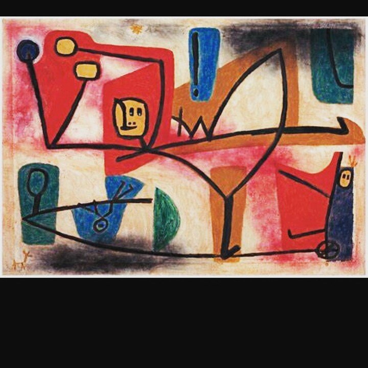 Mitten in meine R&uuml;ckzugsphase platze das Bild (nat&uuml;rlich nicht im Original) &quot;&Uuml;bermut&quot; von Paul Klee 😊 - ein Geschenk von meinem Liebsten 😍

Das Bild wurde 1939 geschaffen &hellip;. so viele Parallelen zur aktuellen Welt: ei