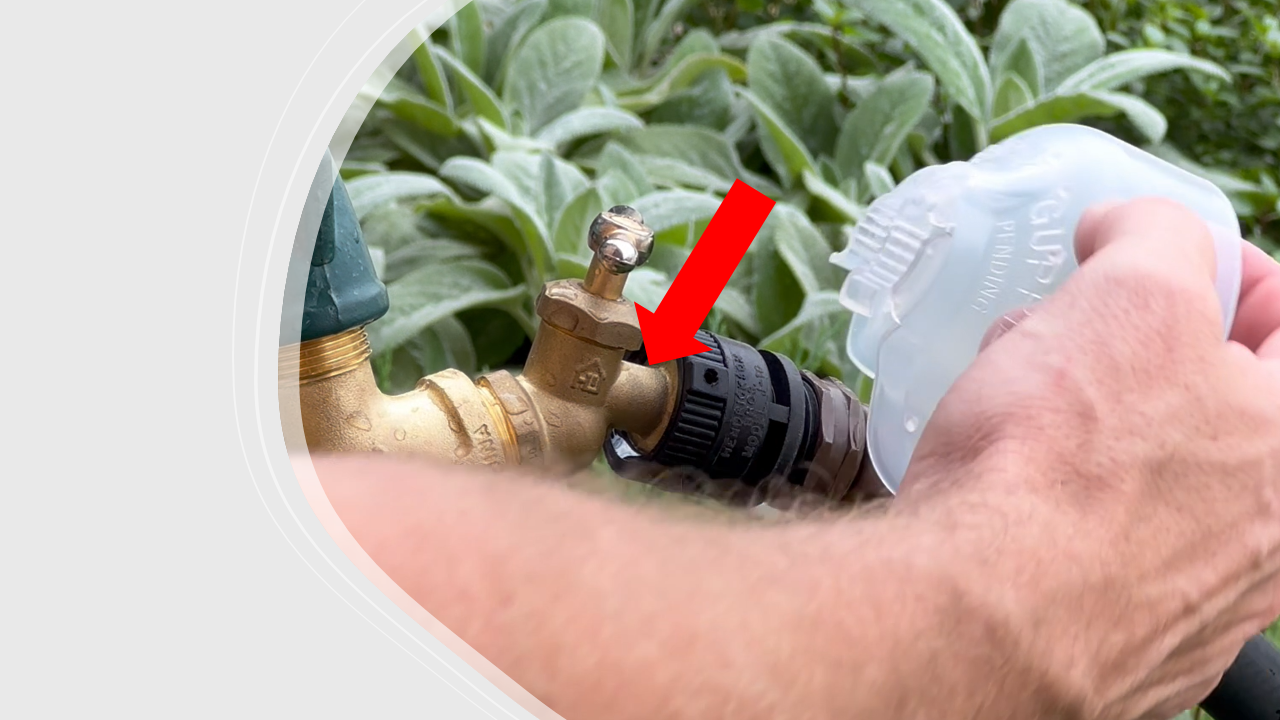 Attaching Splash Guppie to Hose Bibb