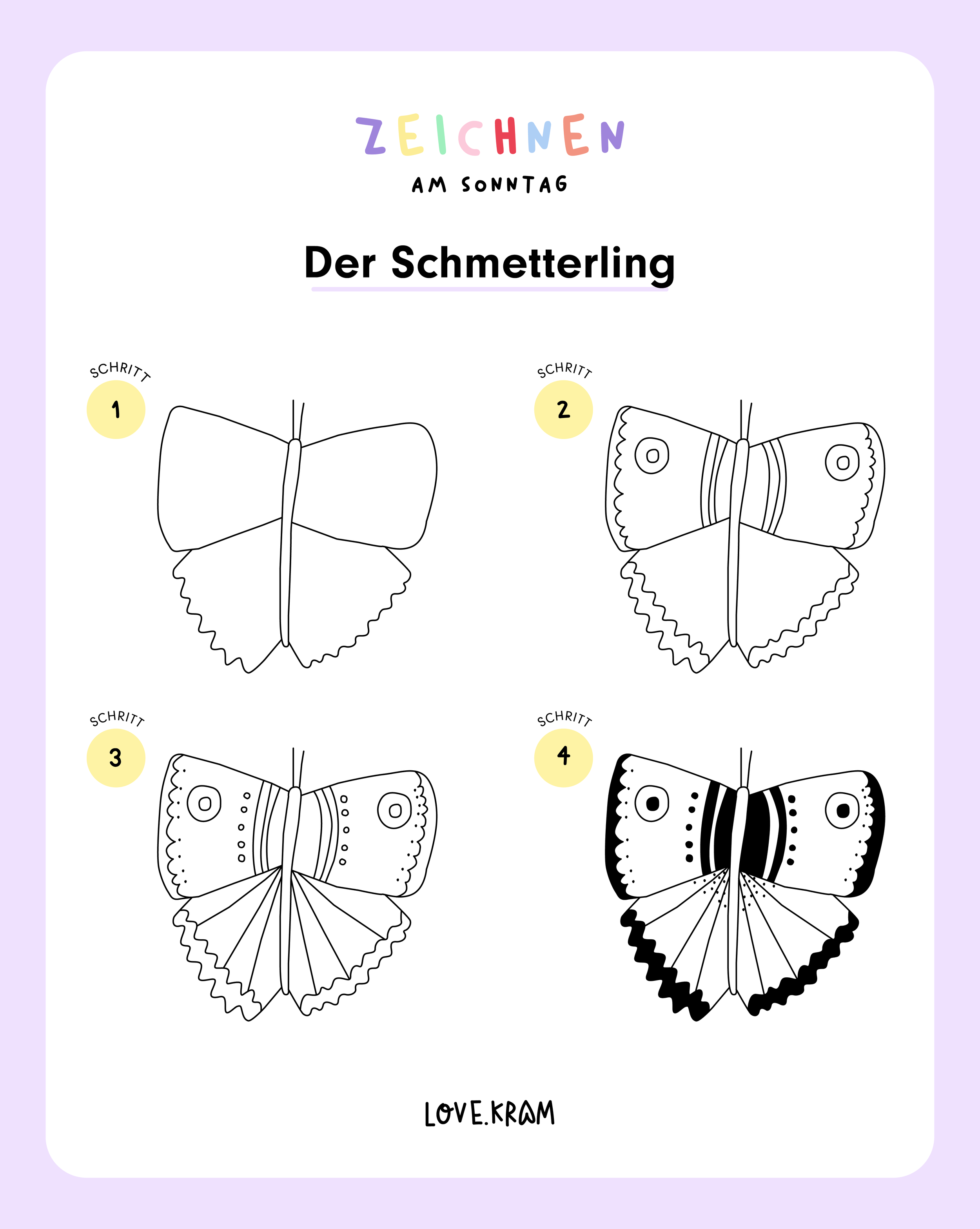  Ganz einfach einen Schmetterling zeichnen — Silvie Bomhard Motiv 