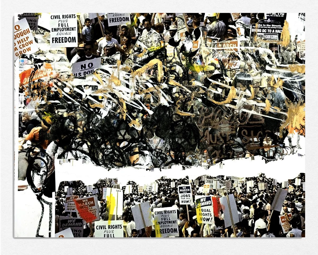 Protest (Print) 8, 
2020,
Lithograph screenprint cut paper, 
17 x 22 in