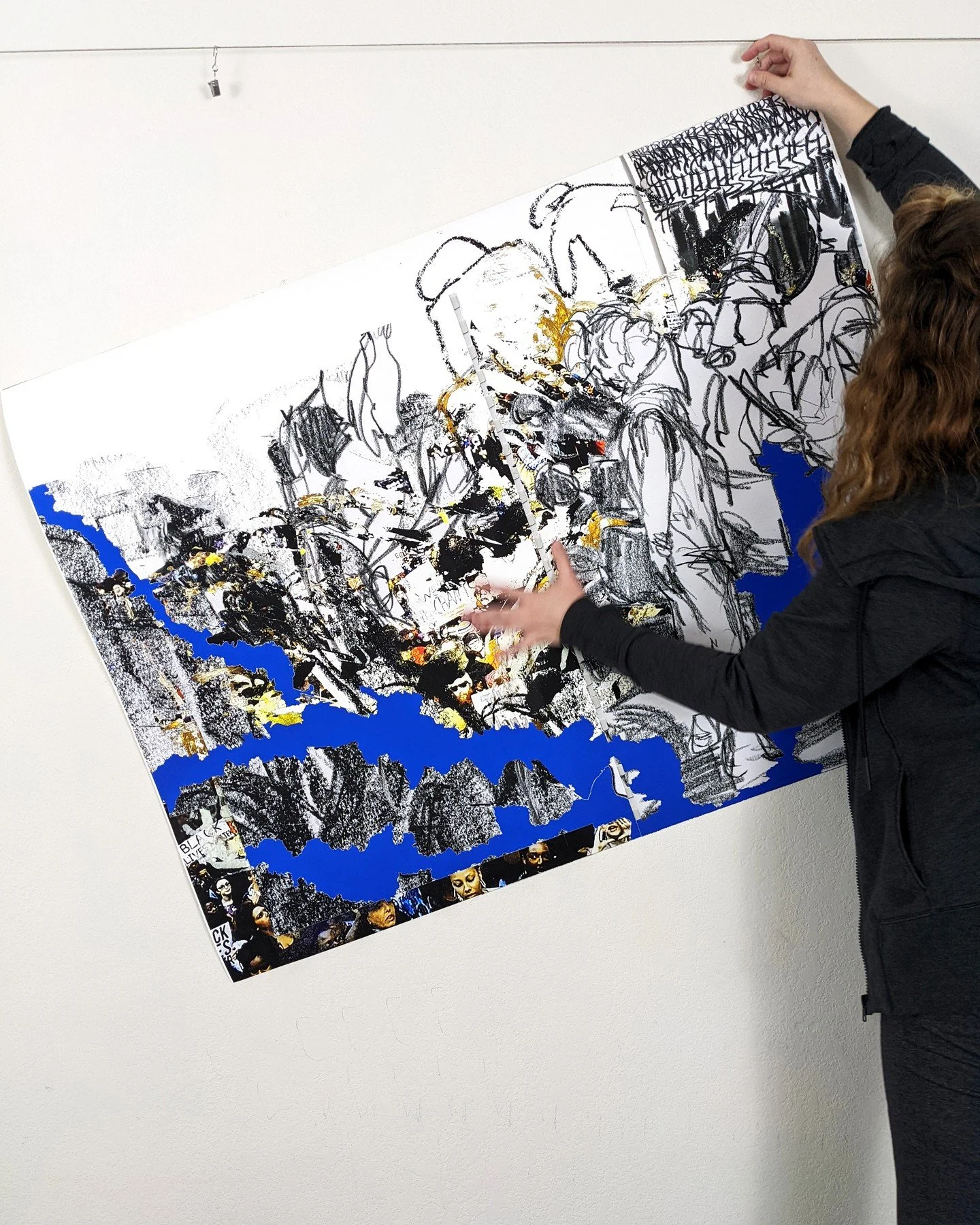 The landscape element in my work may not be obvious... Scroll through for an image of where my color choice came from.  Mt. Rainier. ⛰