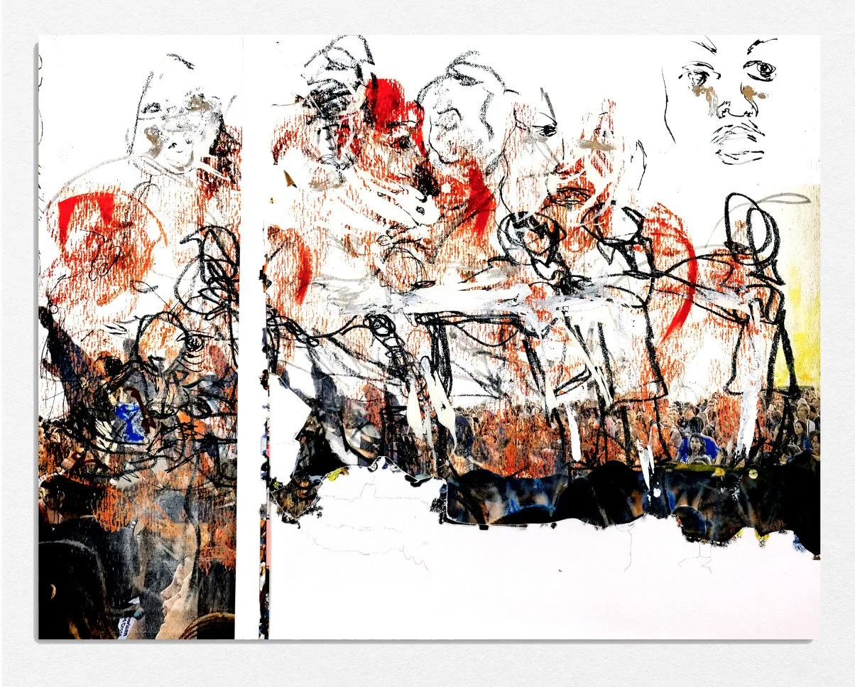Protest (Print) 10, 
2019,
Lithograph screenprint cut paper, 
17 x 22 in
