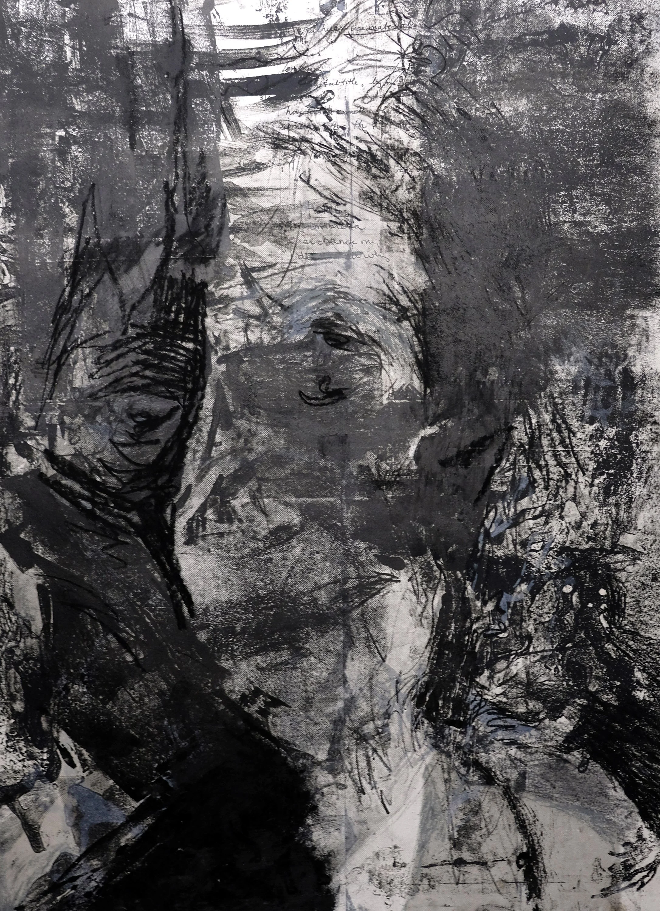 Deteriorate 4, 2006, Lithograph charcoal and ink, 22 x 30 in