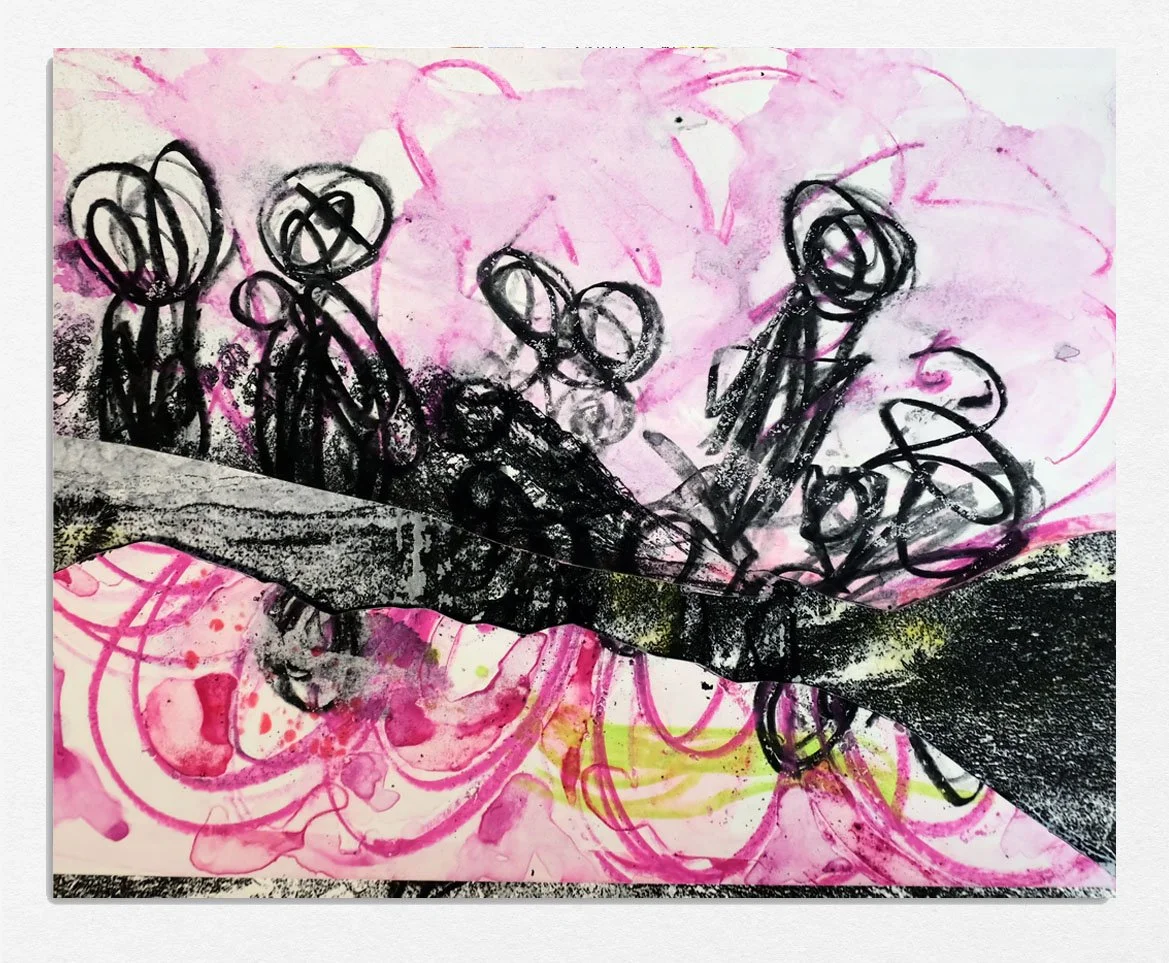 Untitled, 
2025, 
monotype,
8 x 10 in