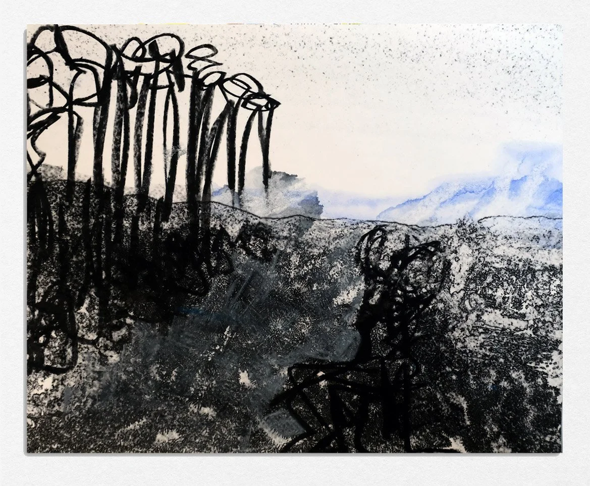 Untitled, 
2025, 
monotype,
8 x 10 in