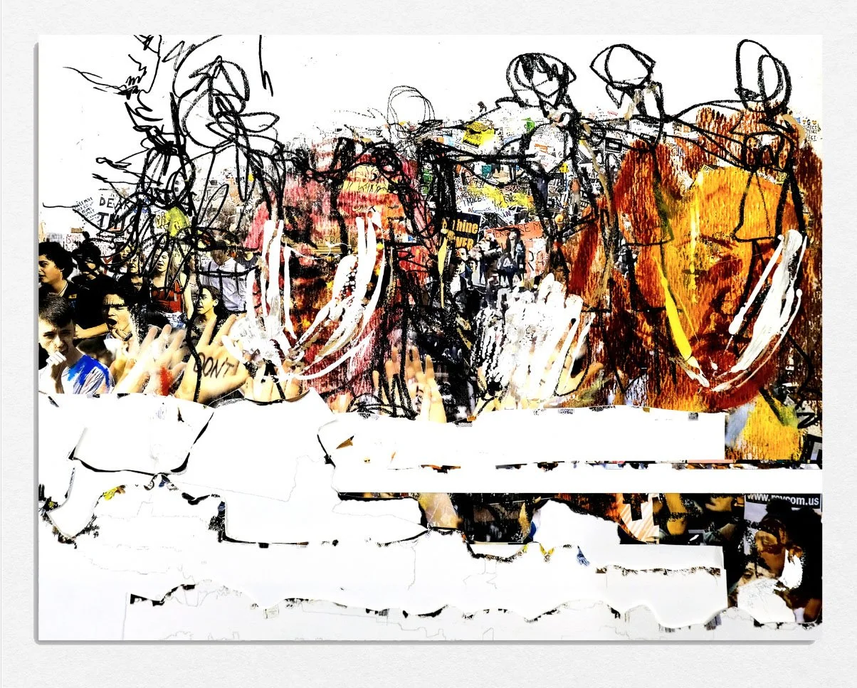 Protest (Print) 6, 
2020,
Lithograph screenprint cut paper, 
17 x 22 in