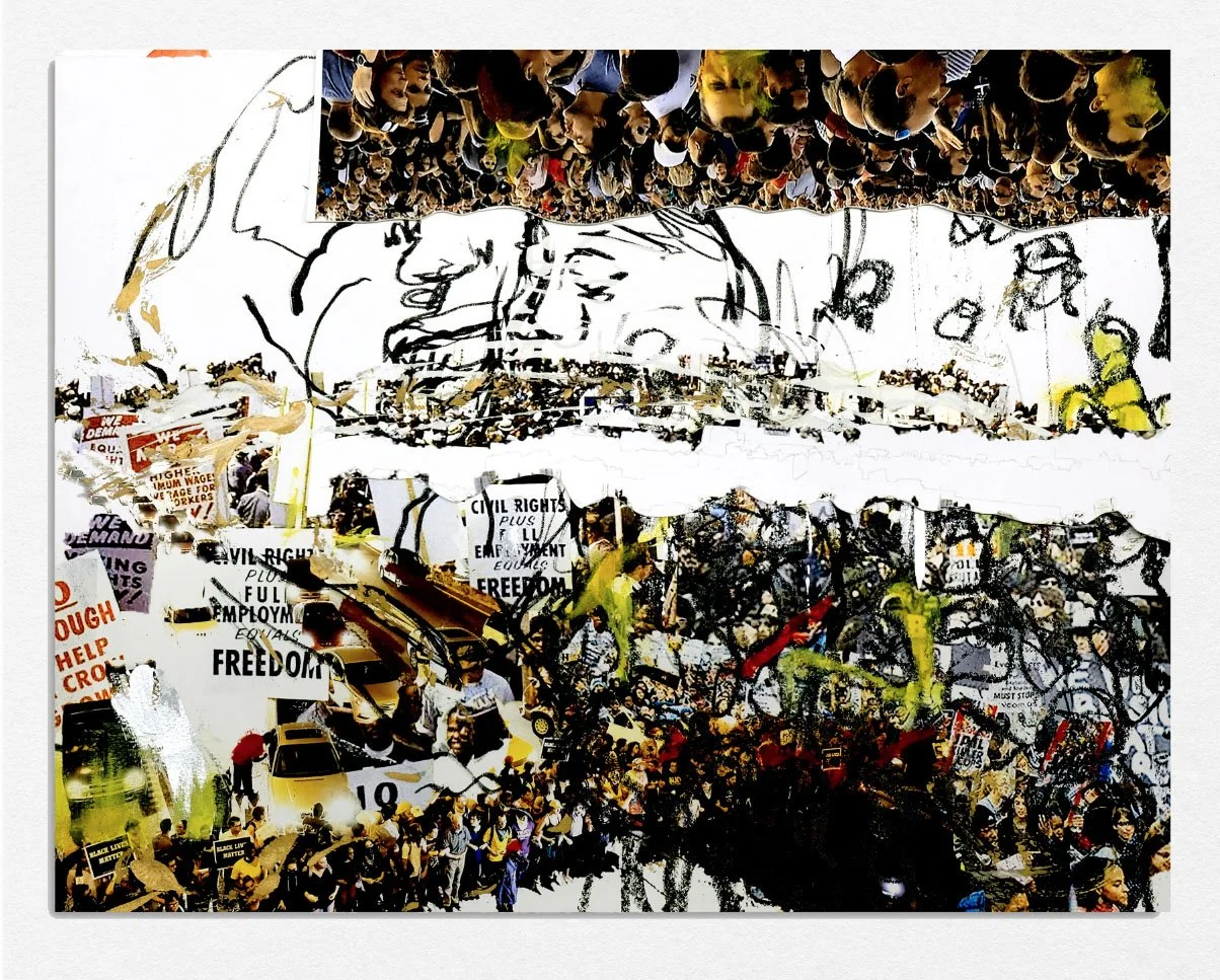 Protest (Print) 9, 
2019,
Lithograph screenprint cut paper, 
17 x 22 in