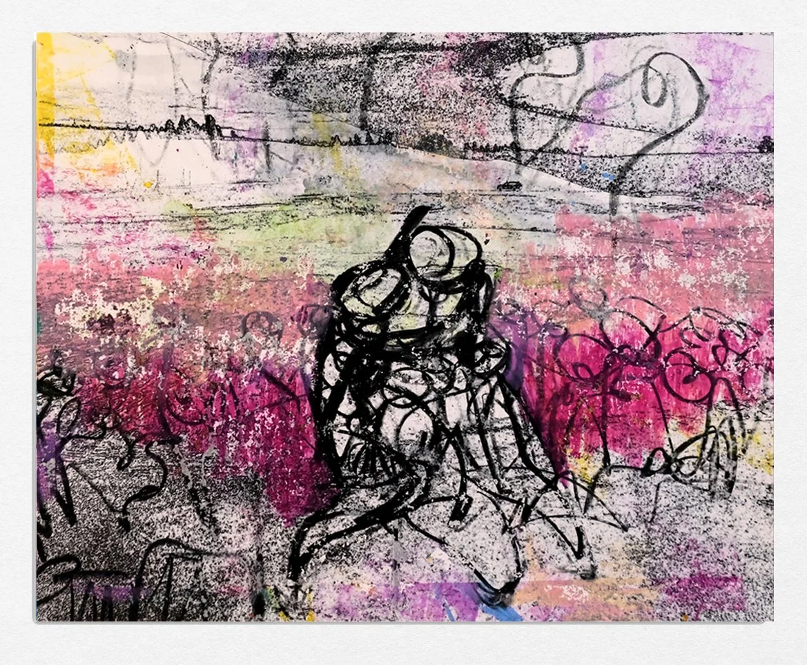 Untitled, 
2026, 
monotype,
8 x 10 in