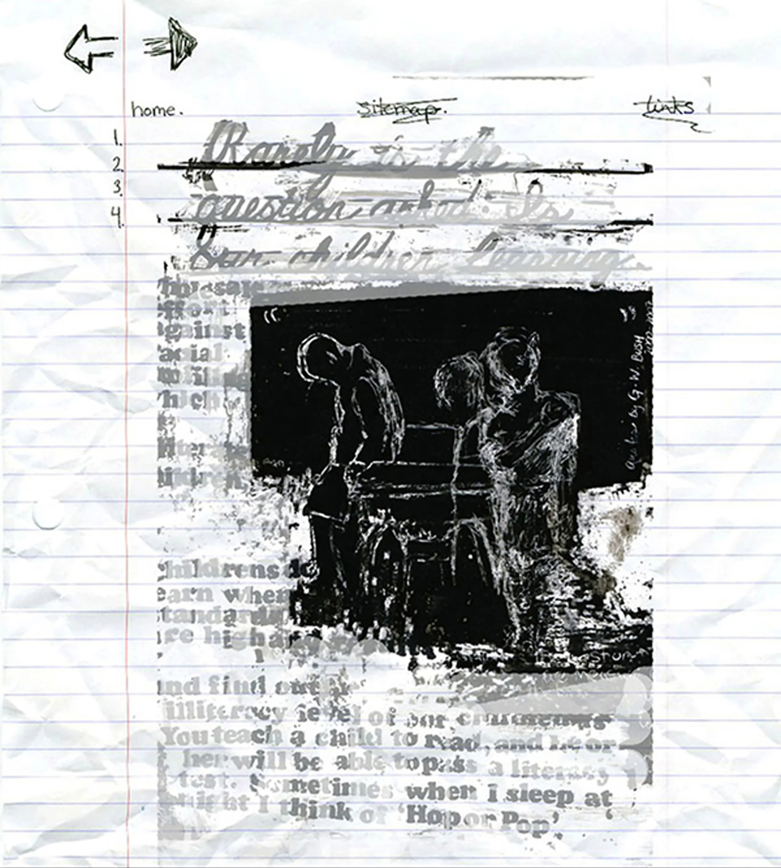 NCLB 9, 2010, Video still and Iris print, 8x10 in