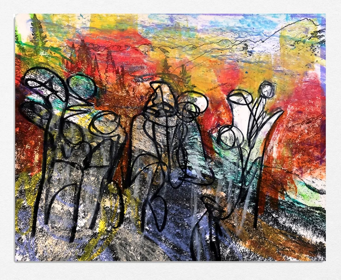 Untitled, 
2026, 
monotype,
8 x 10 in